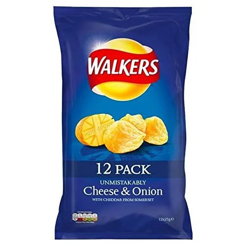 Walkers Cheese & Onion 12 x 25g