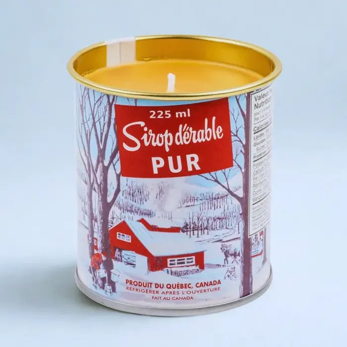 Maple Syrup Candle - 225ml - Iconic Tin with Cotton Wick