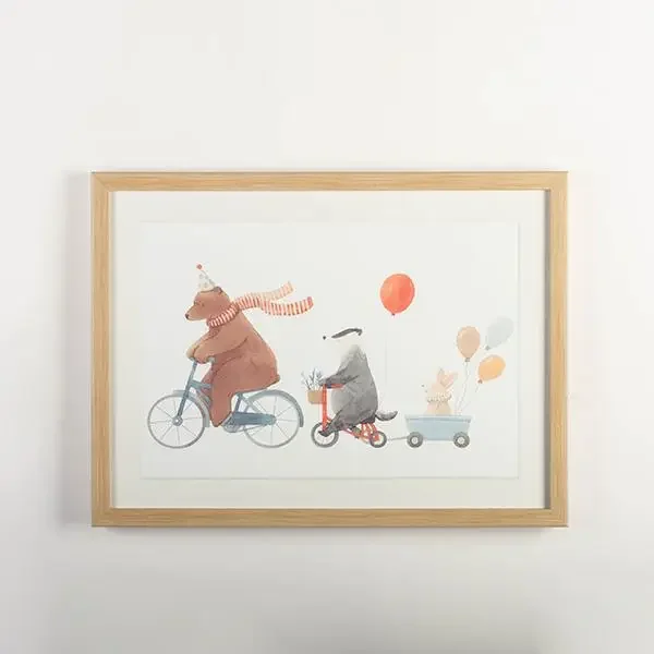 Party Parade Framed Print