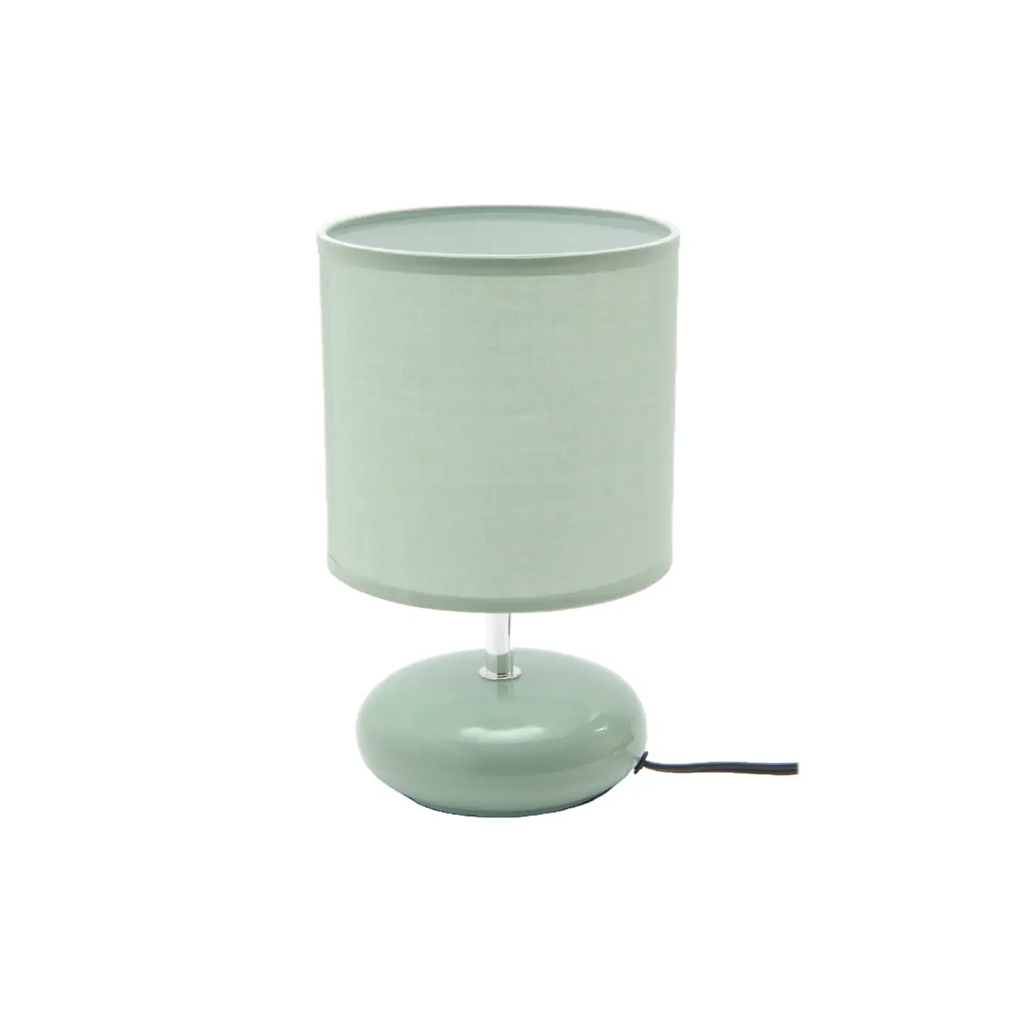Elegant Ceramic Table Lamp with Shade (Halo) - Green