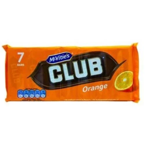 McVitie's Club Orange Chocolate Bars 7 x 22g