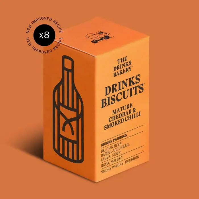 Drinks Biscuits - Mature Cheddar & Smoked Chilli 36g