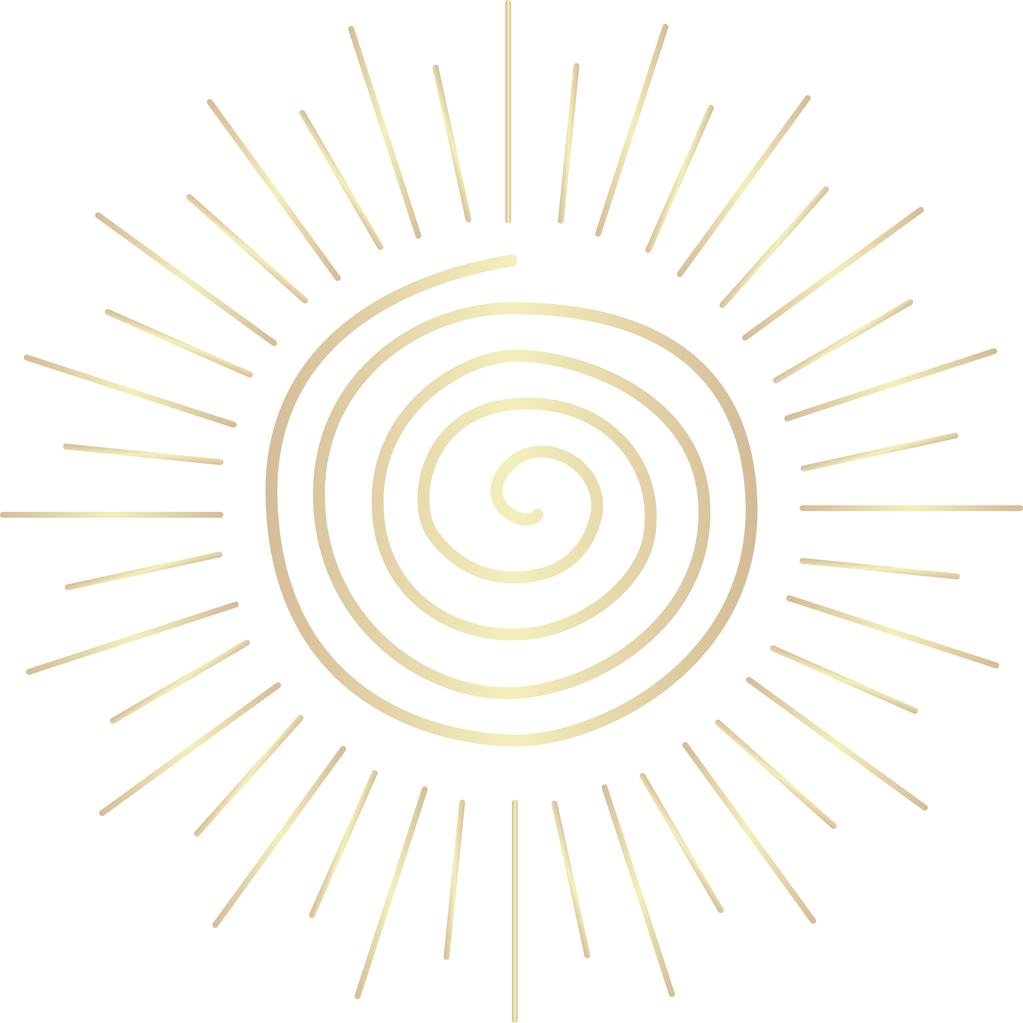 A glowing gold medal with a star shape and radiant lines extending outward.