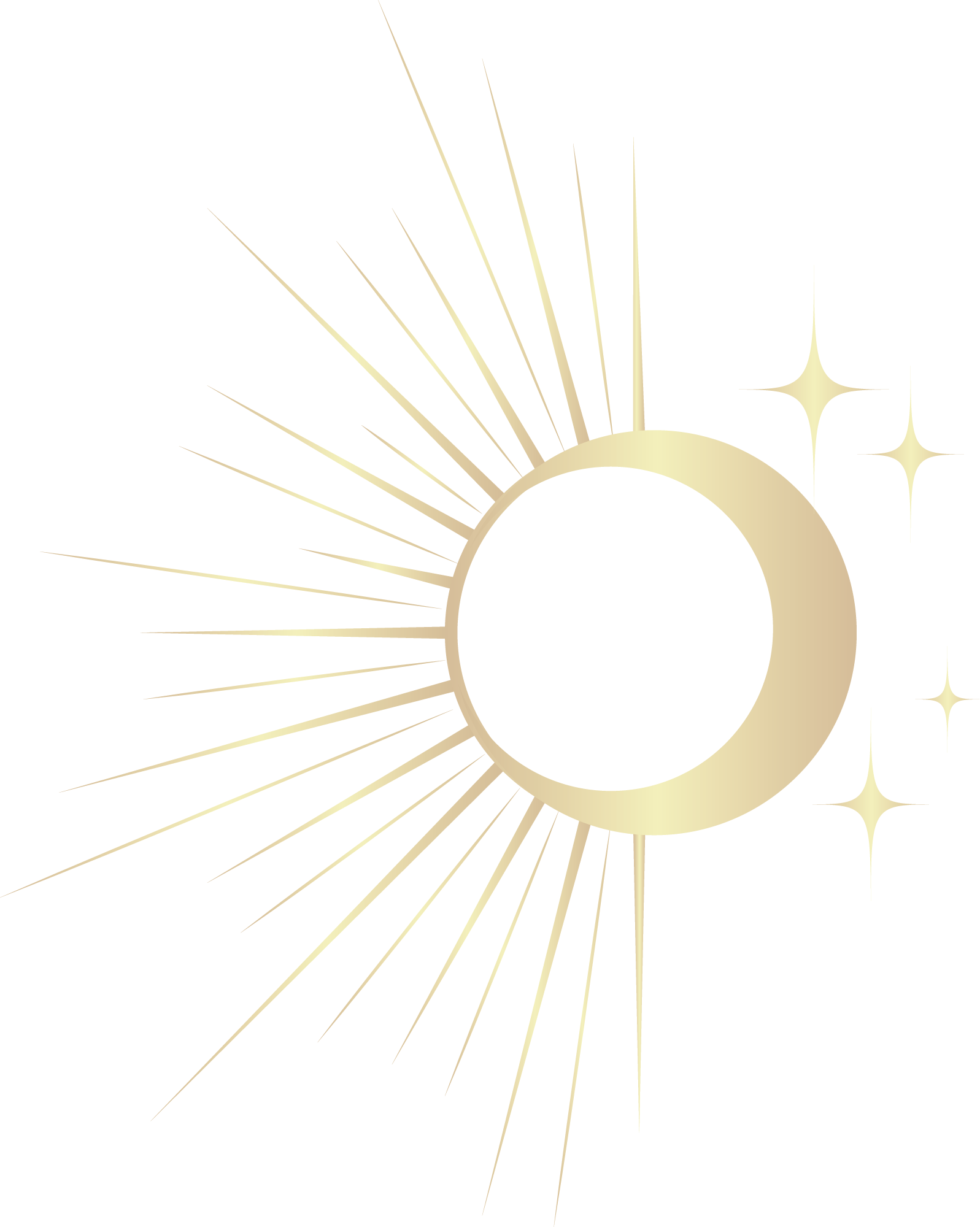 A digital artwork representing a stylized sun with rays extending outward, set against a beige background.
