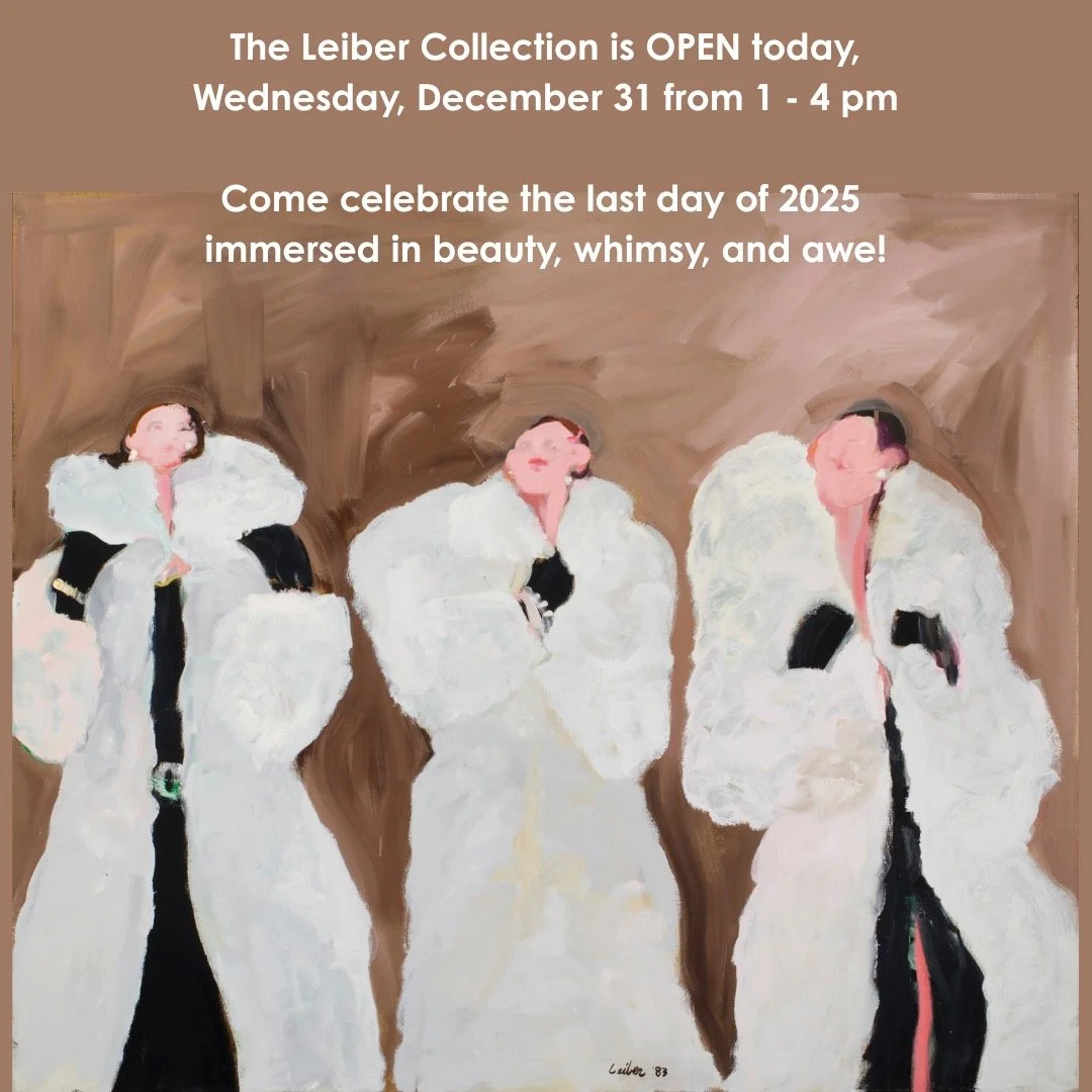 Wishing you a joyful and art-filled New Year! #judithleiber #gersonleiber #gratitude #liveinbeauty Gerson Leiber, Three Models in Mink, Oil on Linen, 1981.