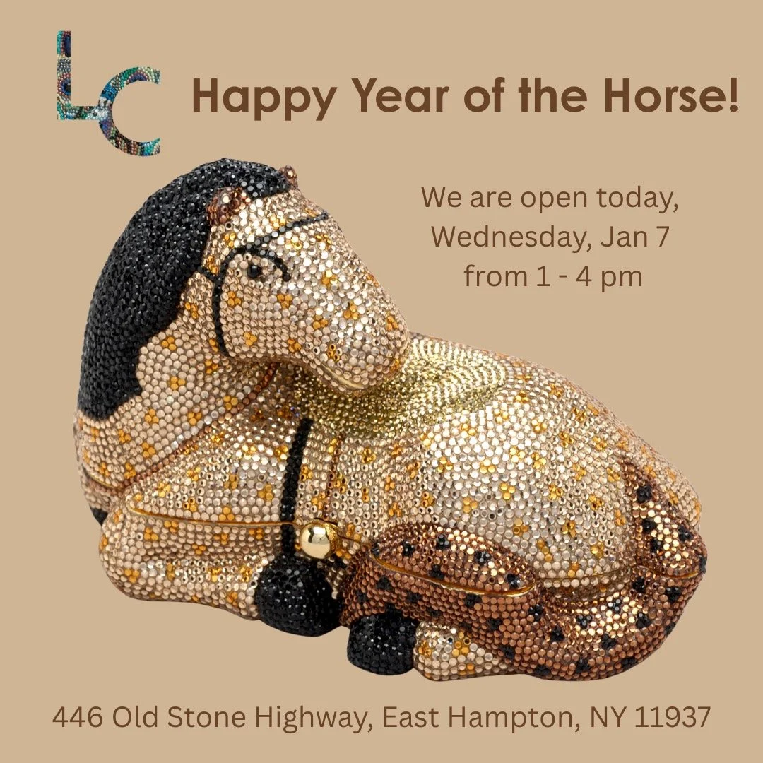 Judith Leiber, Horse Minaudi&egrave;re, 1979. Happy Year of the Horse! #judithleiber #gersonleiber #livingwithbeauty #whimsy #awe #yearofthehorse #artfulhandbags #fashionpaintings #poetry #geometry #color #gratitude