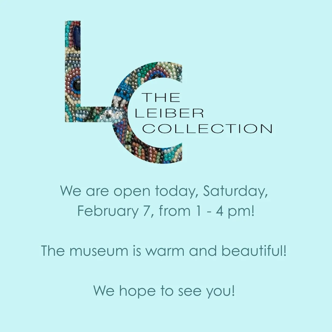 We are open today, and it is warm and beautiful inside the museum! Come on out and enjoy this beautiful winter weather. #judithleiber #gersonleiber #welovesnow #winterwonderland #art #fashion #love
