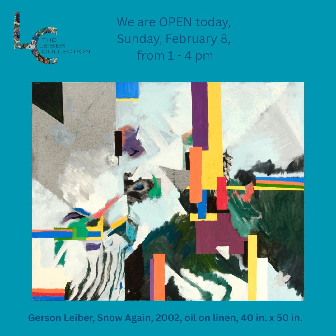 Gerson Leiber, Snow Again, 2002, Oil on linen, 40 in. x 50 in. We are open today from 1 - 4 pm, Sunday, February 8. If you want to get warm, we are warm and cozy inside the museum, and surrounded by art and fashion! Come visit. #judithleiber #gersonl