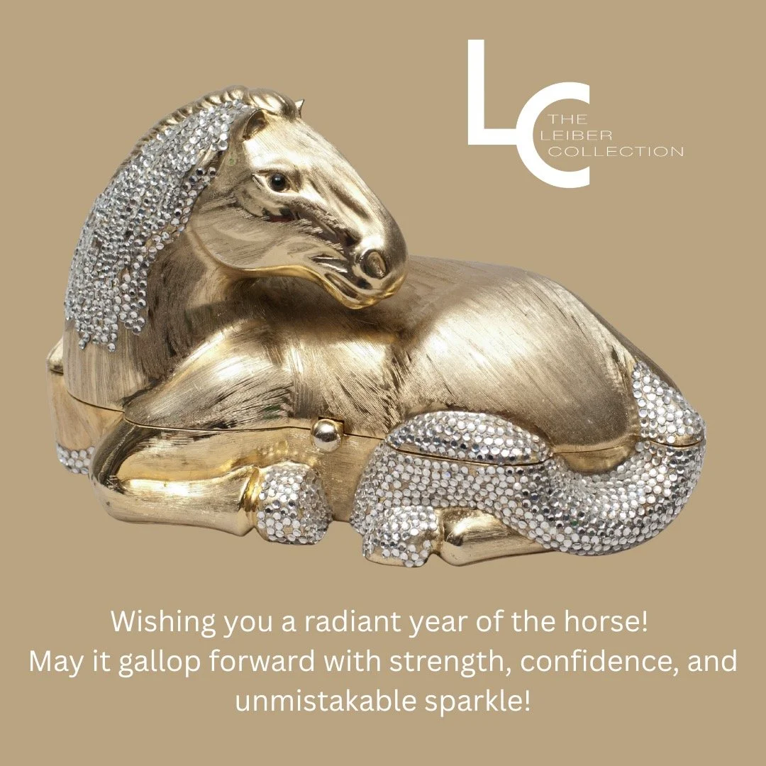 Judith Leiber, Horse Minaudi&egrave;re, 1979. The Leiber Collection is open today from 1 - 4 pm! Come join us and delight in your surroundings! #judithleiber #gersonleiber #art #love #beauty #surroundyourselfwithbeauty #delightinyoursurroundings #val