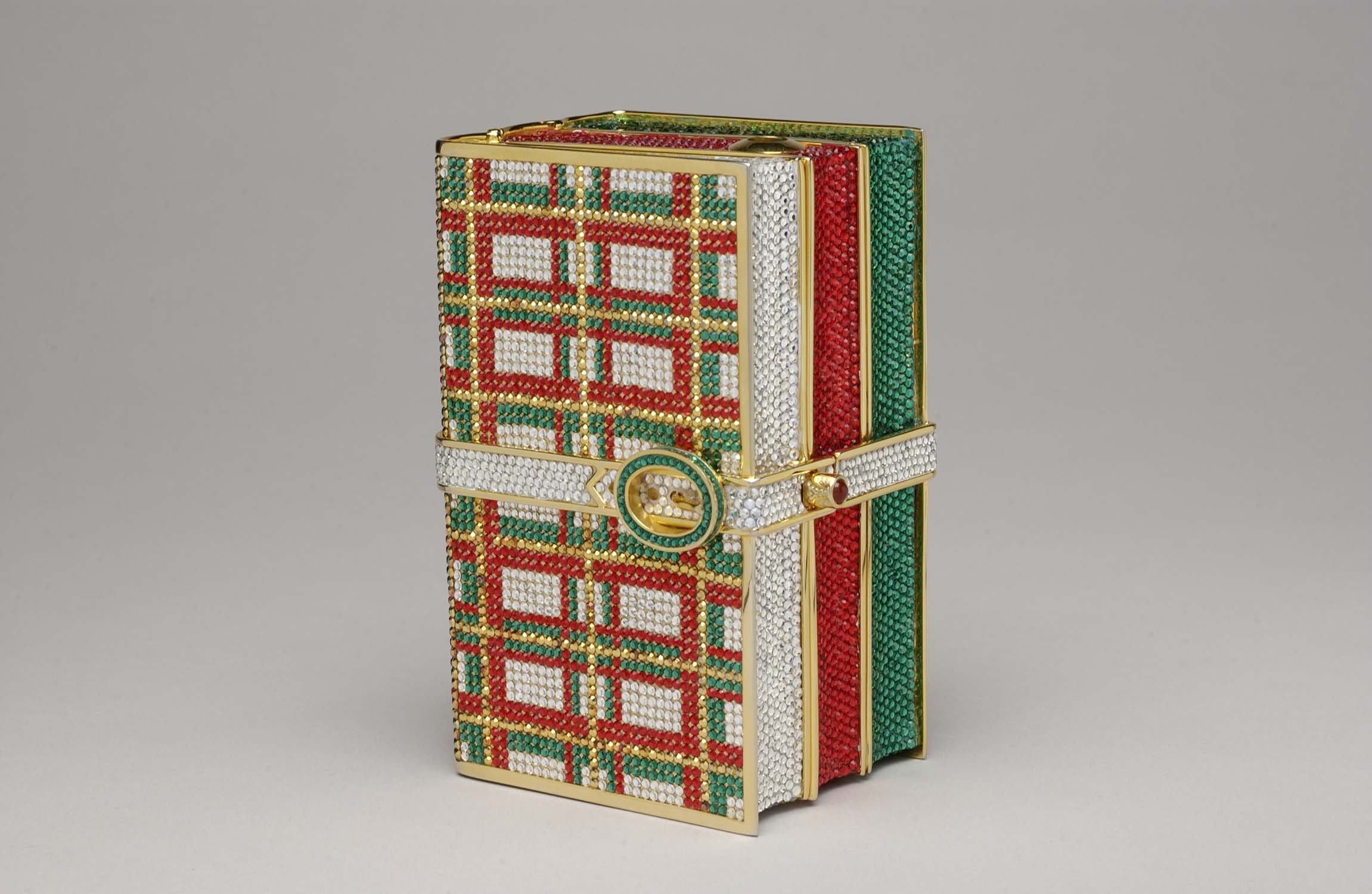 Tartan Patterned Book Bag Minaudiere, 1987