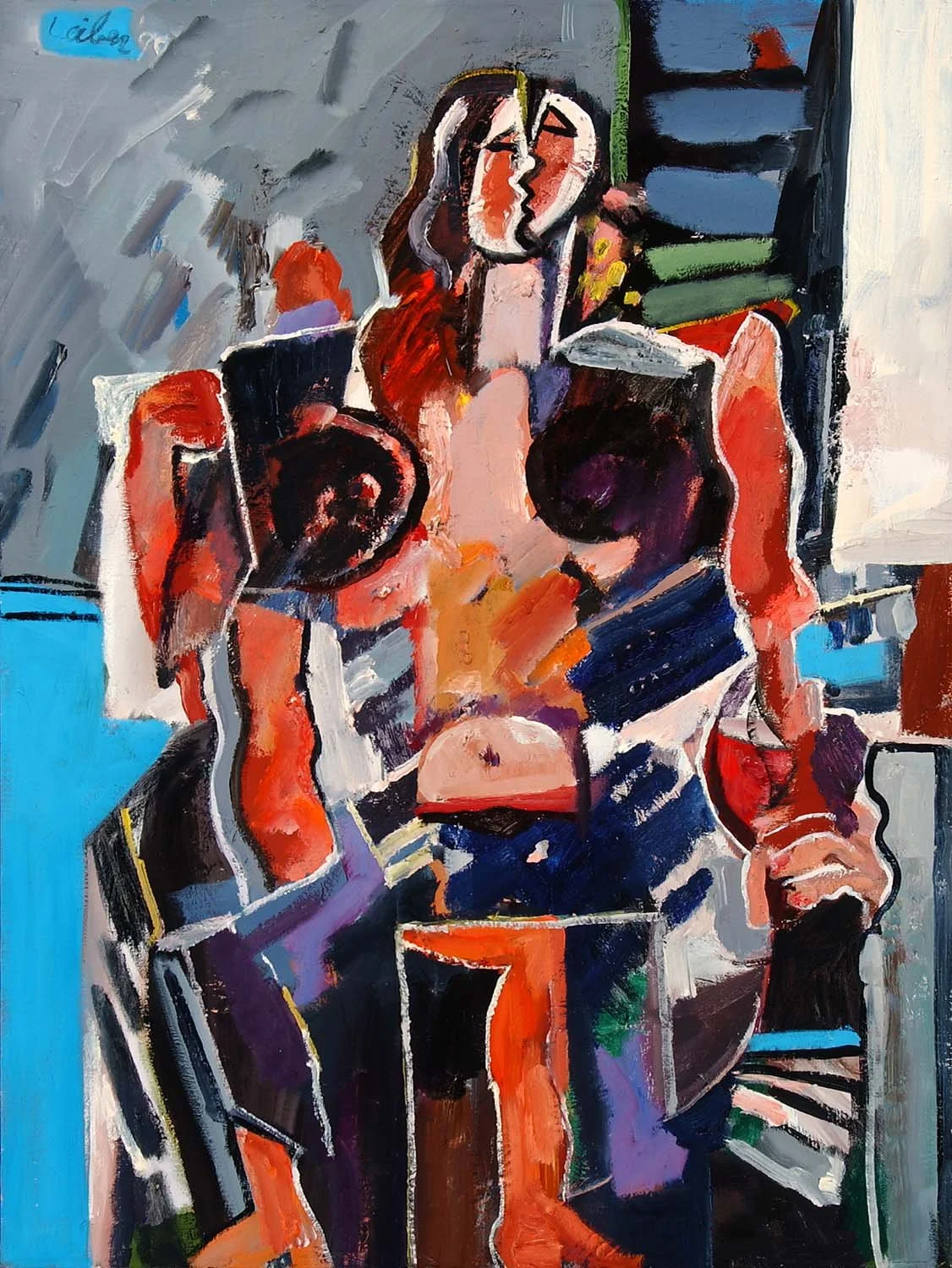 Structured Model in Blue, 1993