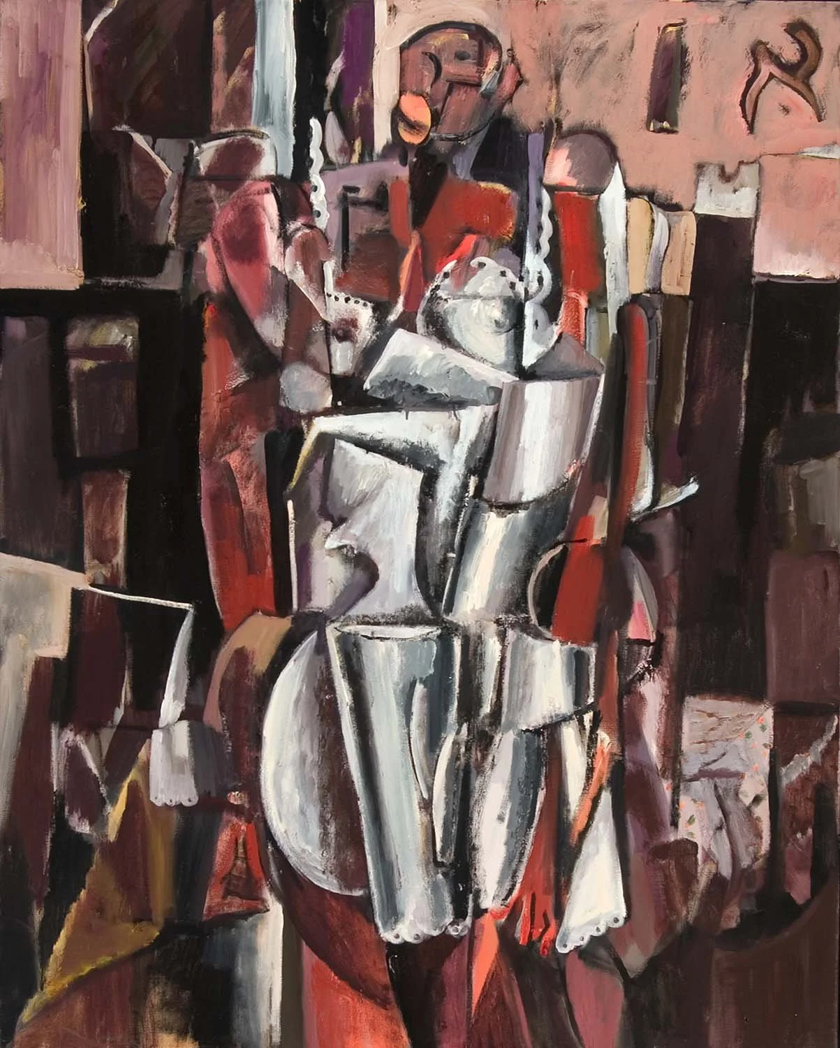 Black Model in White Gown, 1993