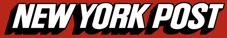 The logo of the New York Post with bold black, white, and red text.