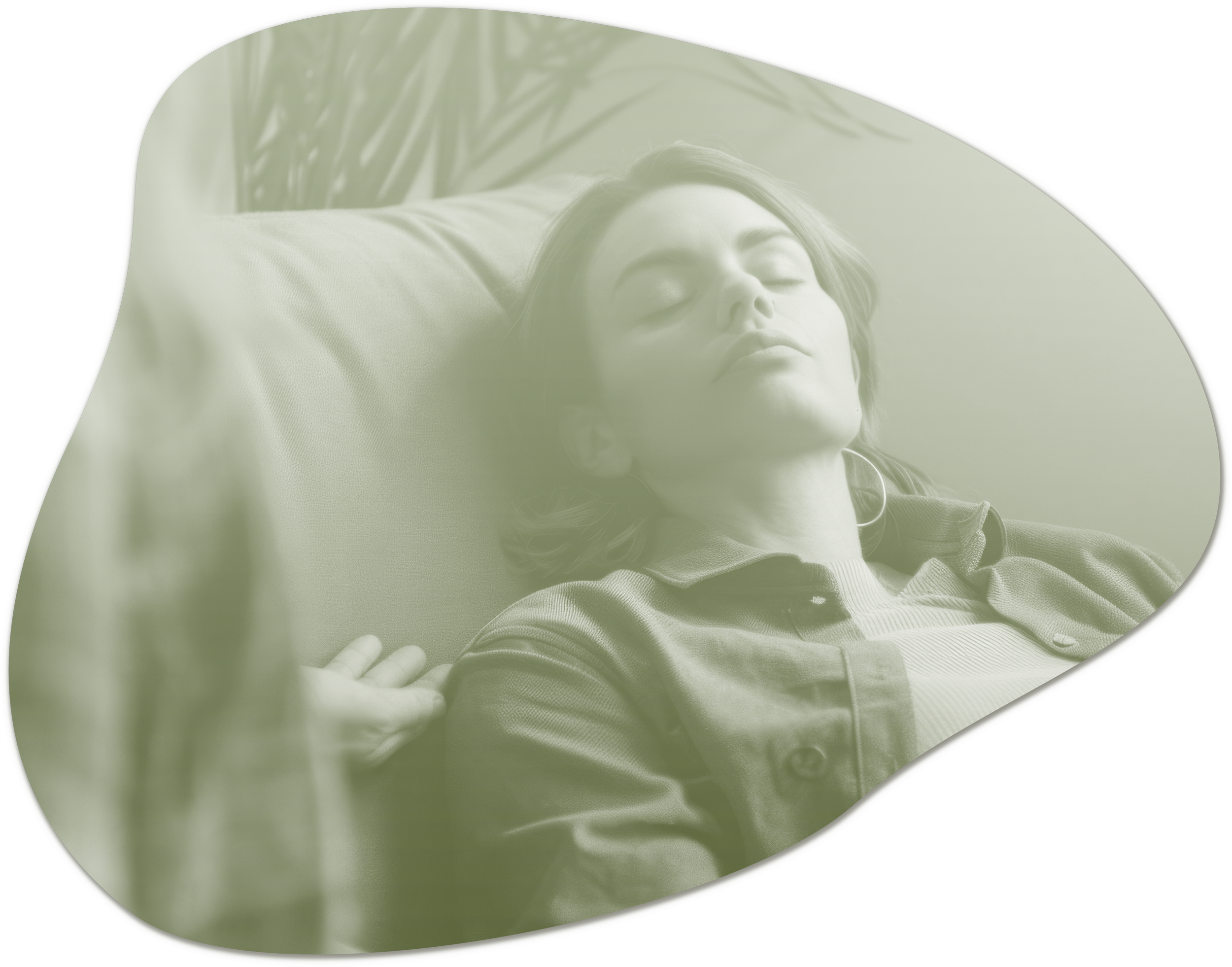 Woman in a deeply relaxed state during a clinical hypnotherapy session in Orlando, Florida