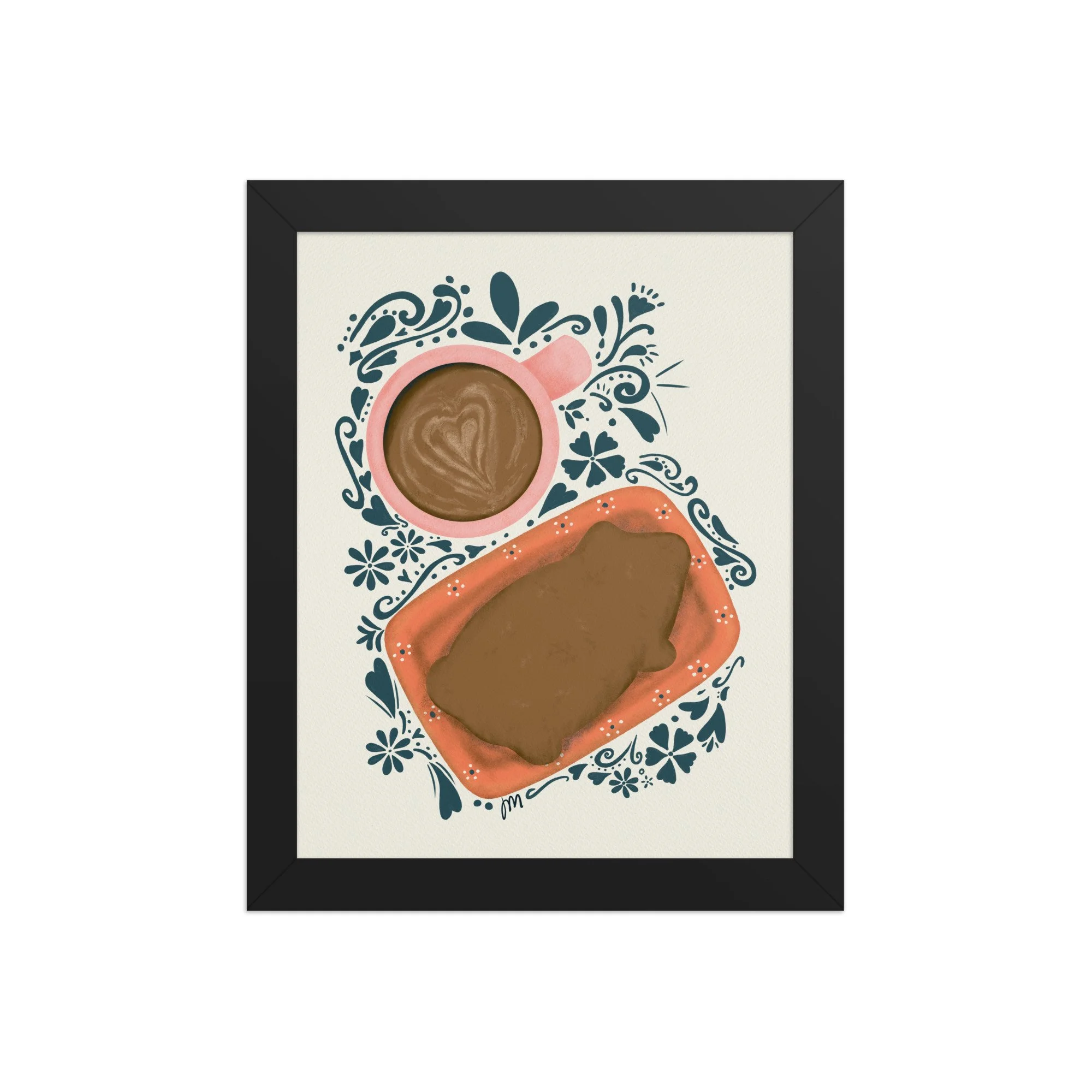 Cochito and Cafecito Framed Print