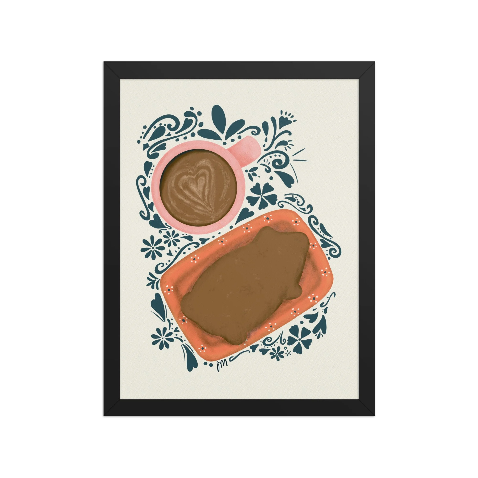 Cochito and Cafecito Framed Print