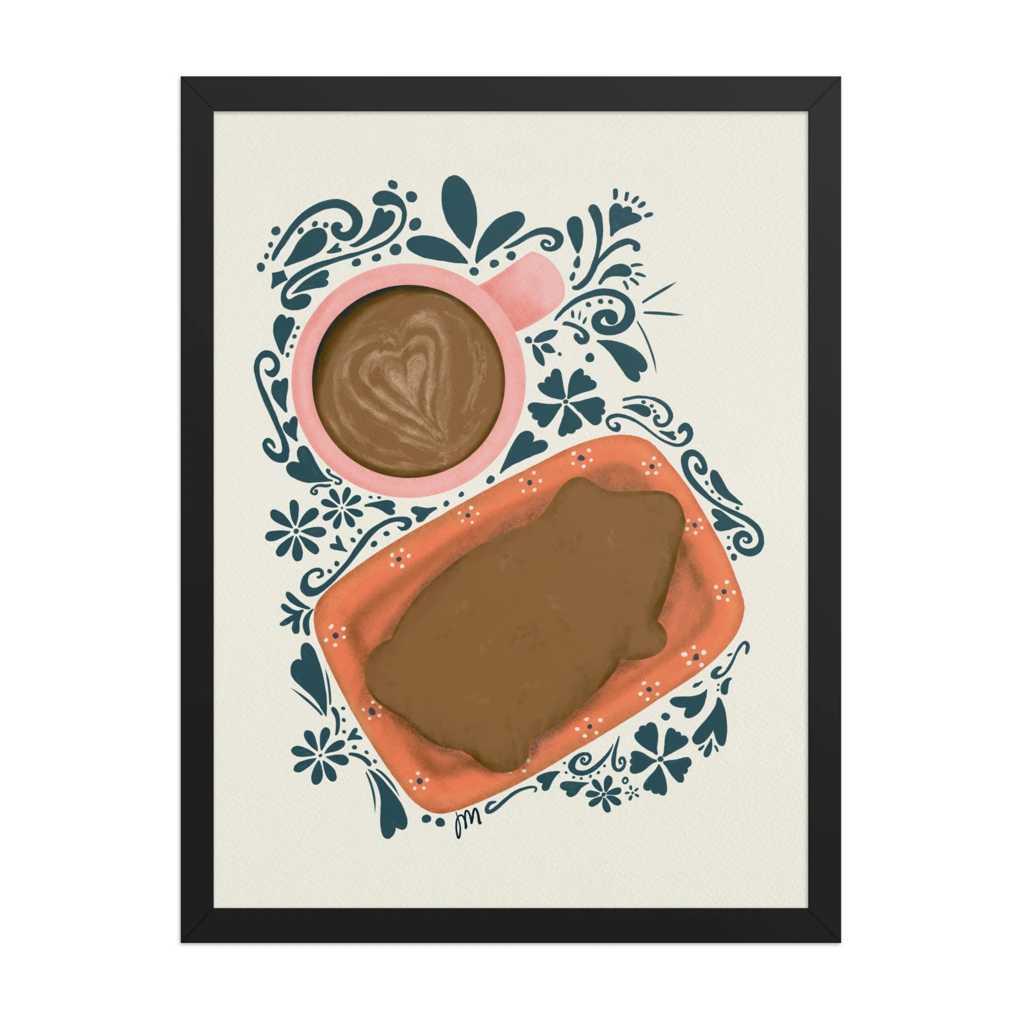 Cochito and Cafecito Framed Print