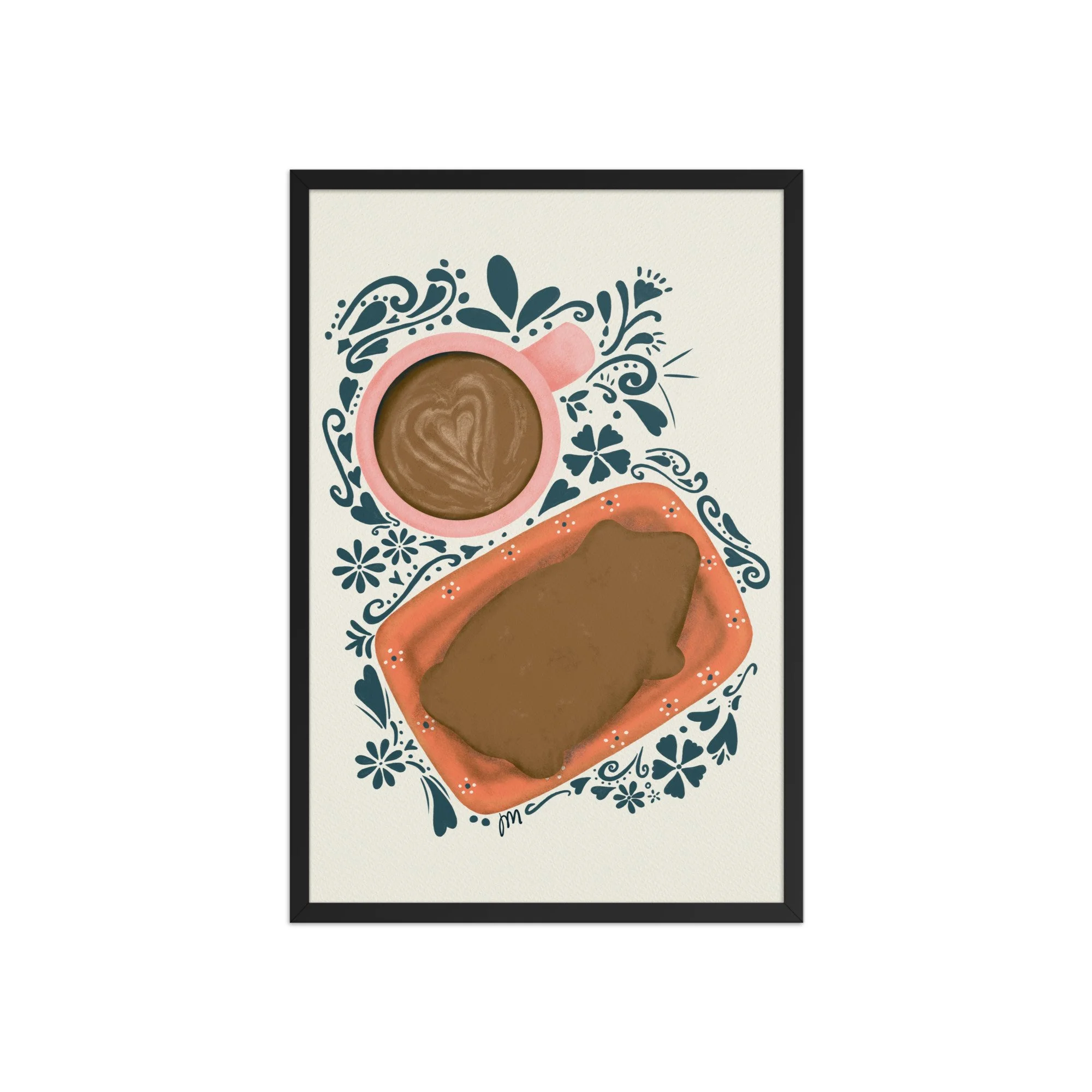 Cochito and Cafecito Framed Print