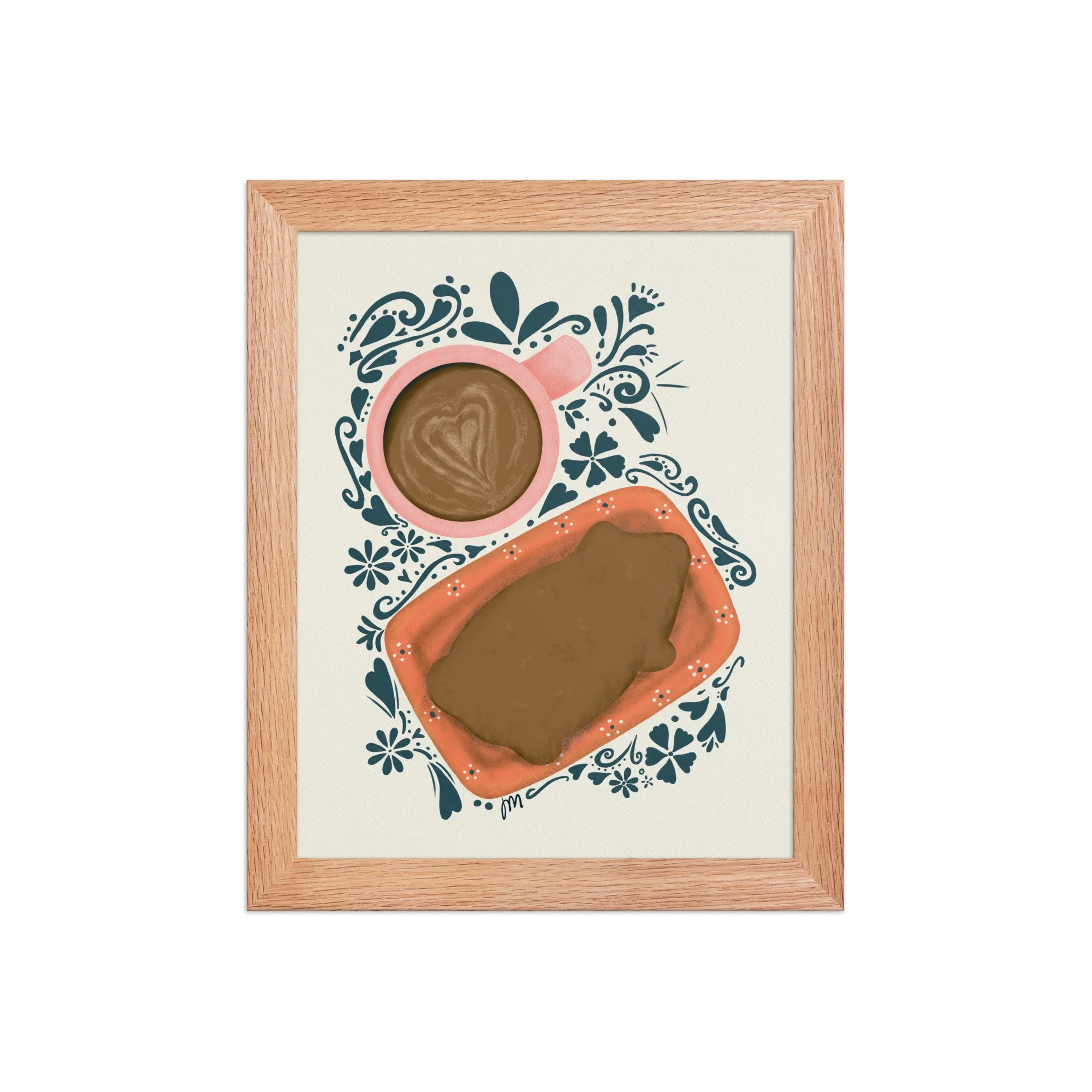 Cochito and Cafecito Framed Print