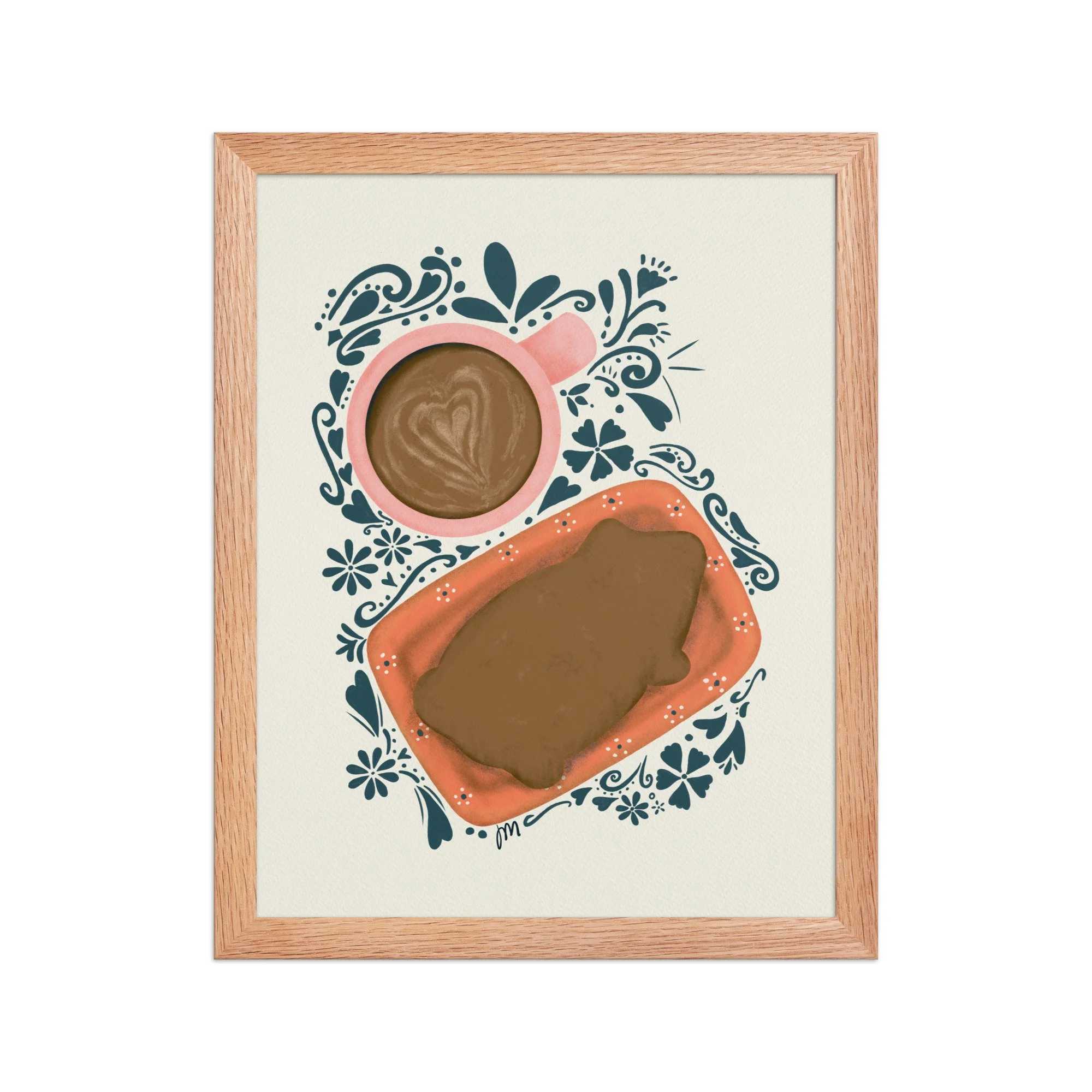 Cochito and Cafecito Framed Print