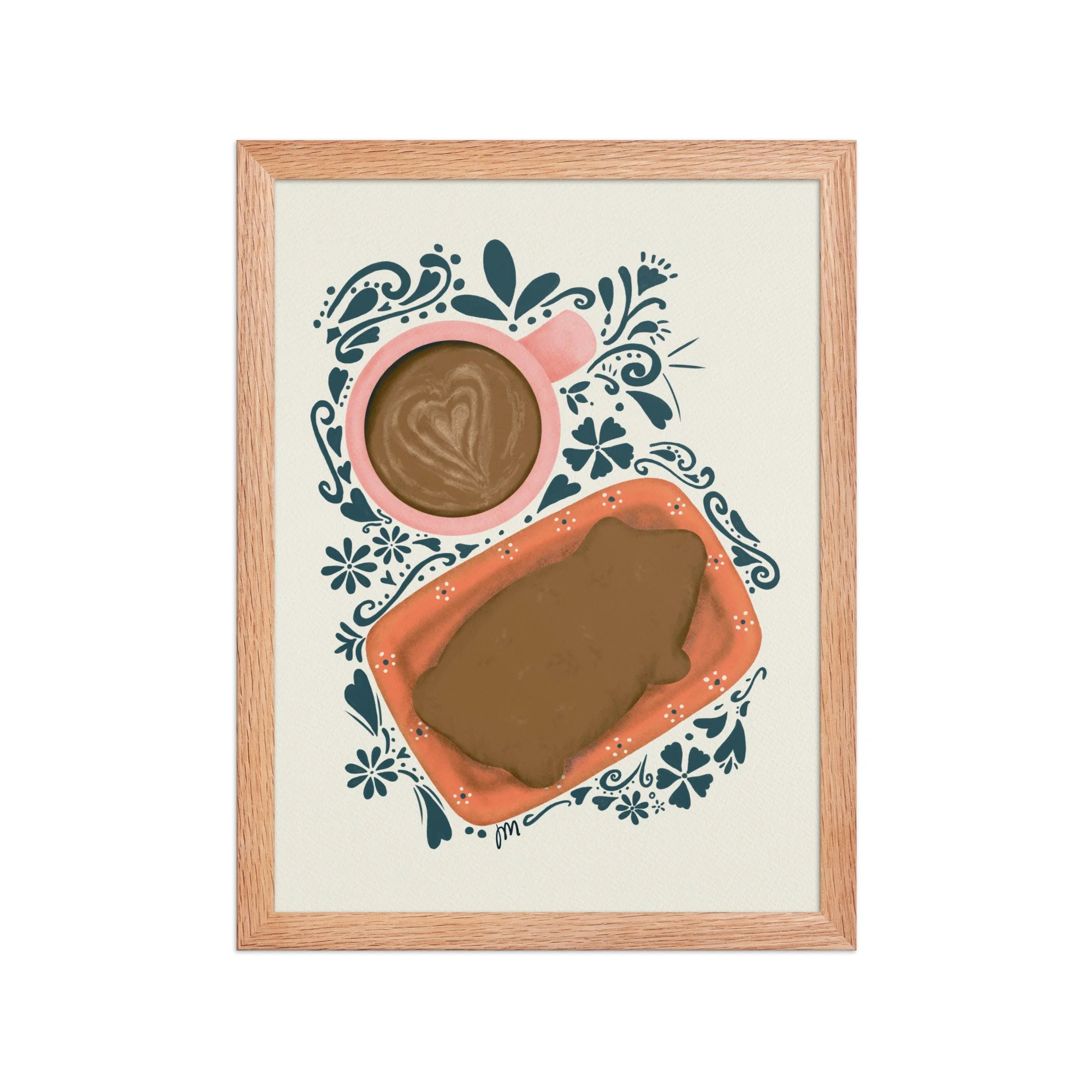 Cochito and Cafecito Framed Print