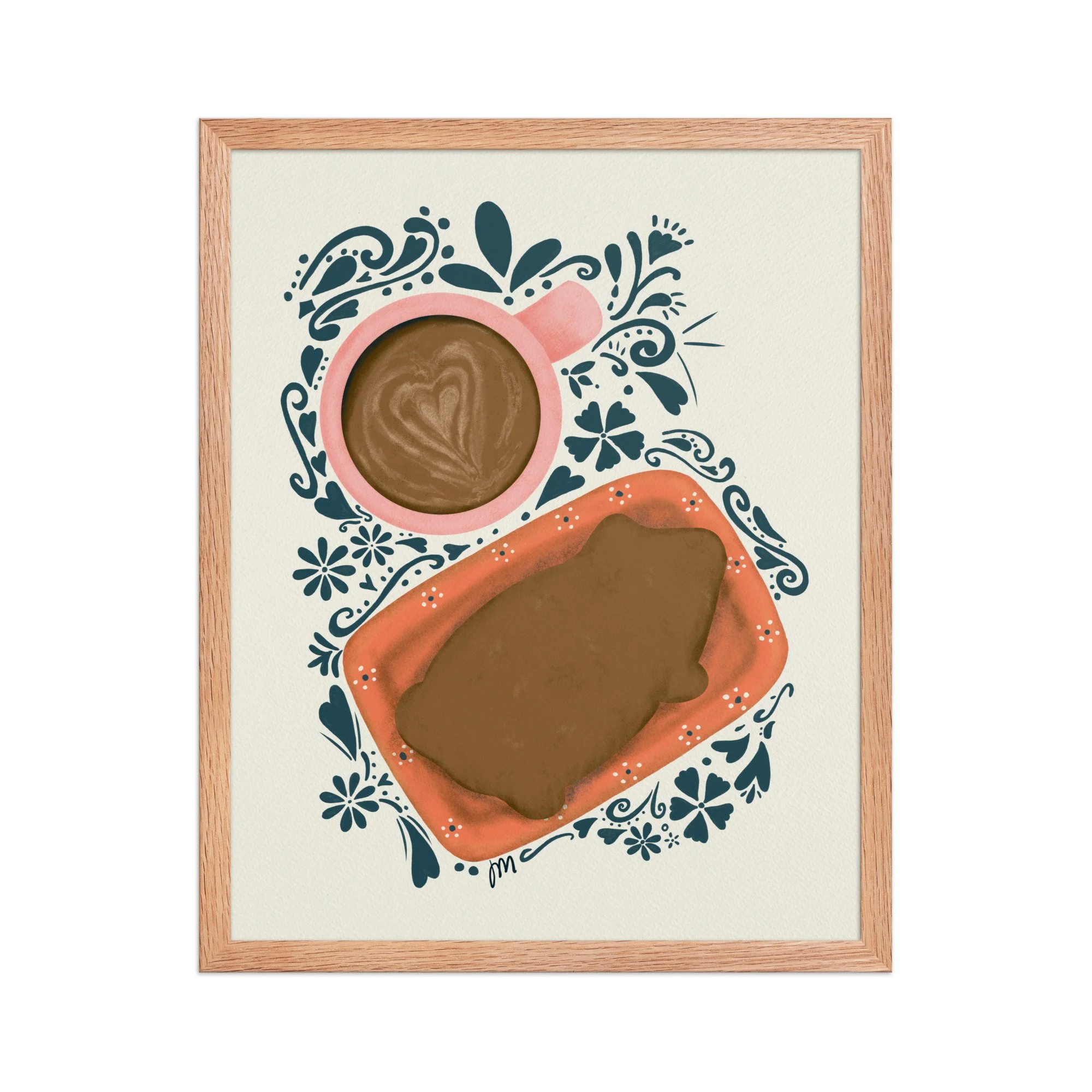 Cochito and Cafecito Framed Print
