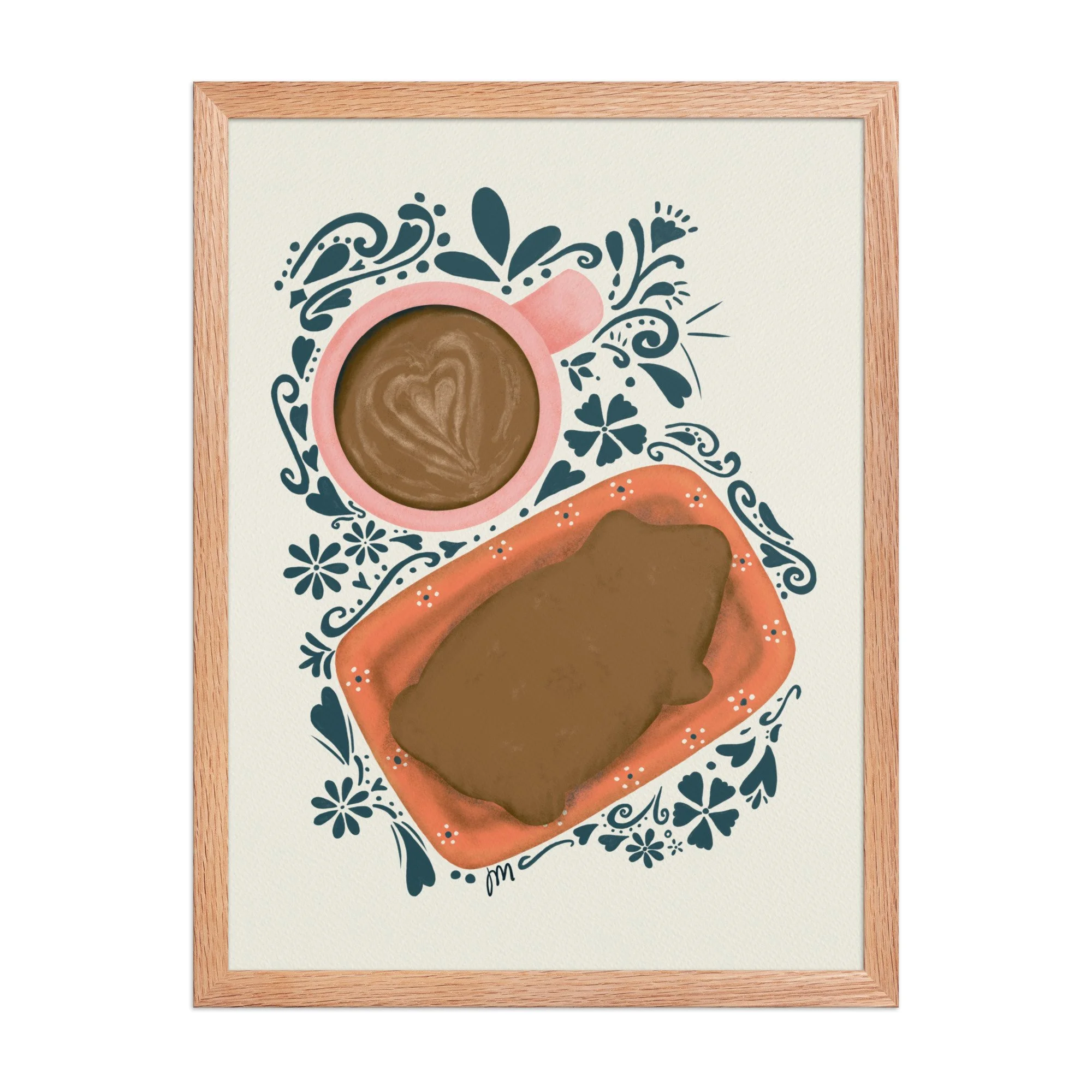 Cochito and Cafecito Framed Print