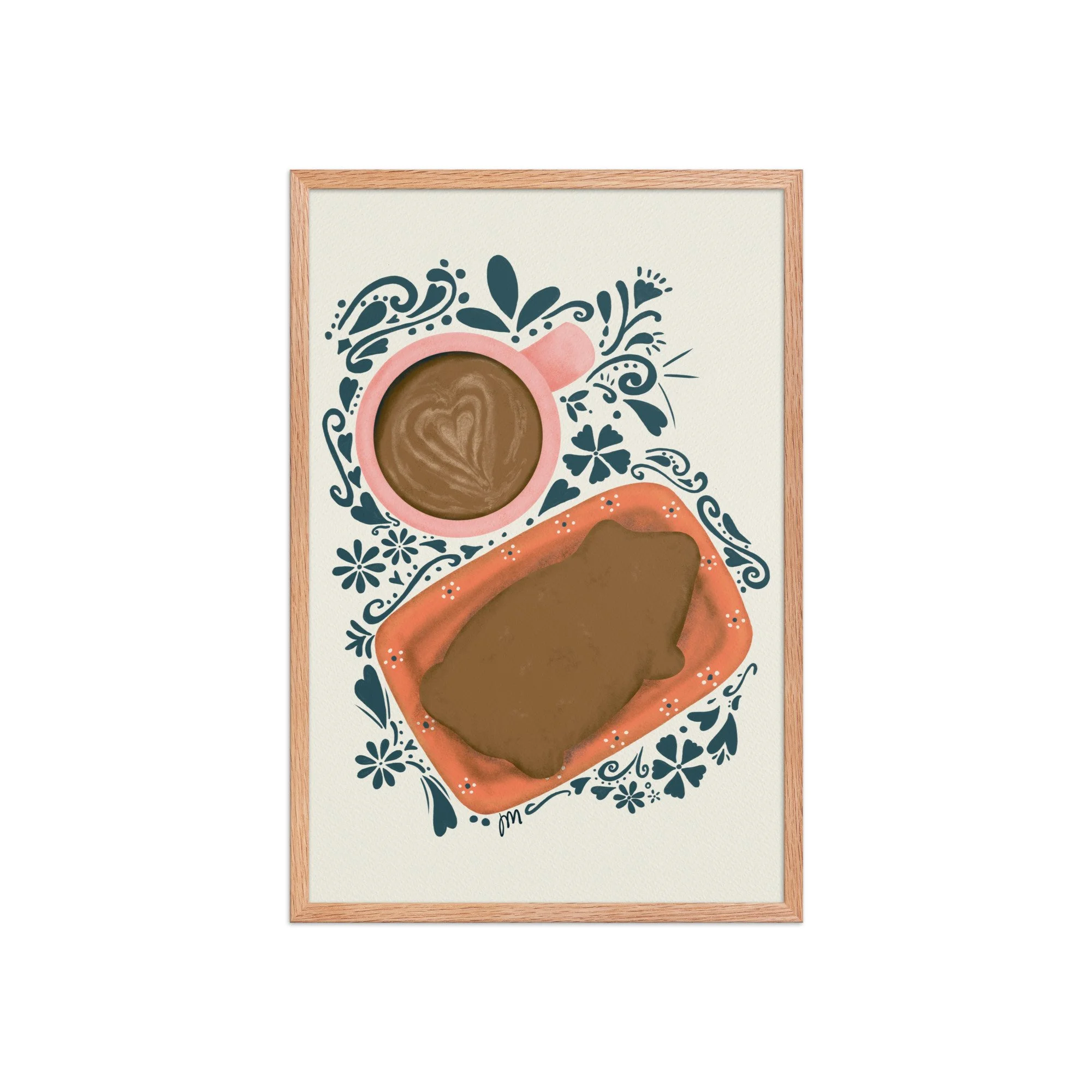 Cochito and Cafecito Framed Print
