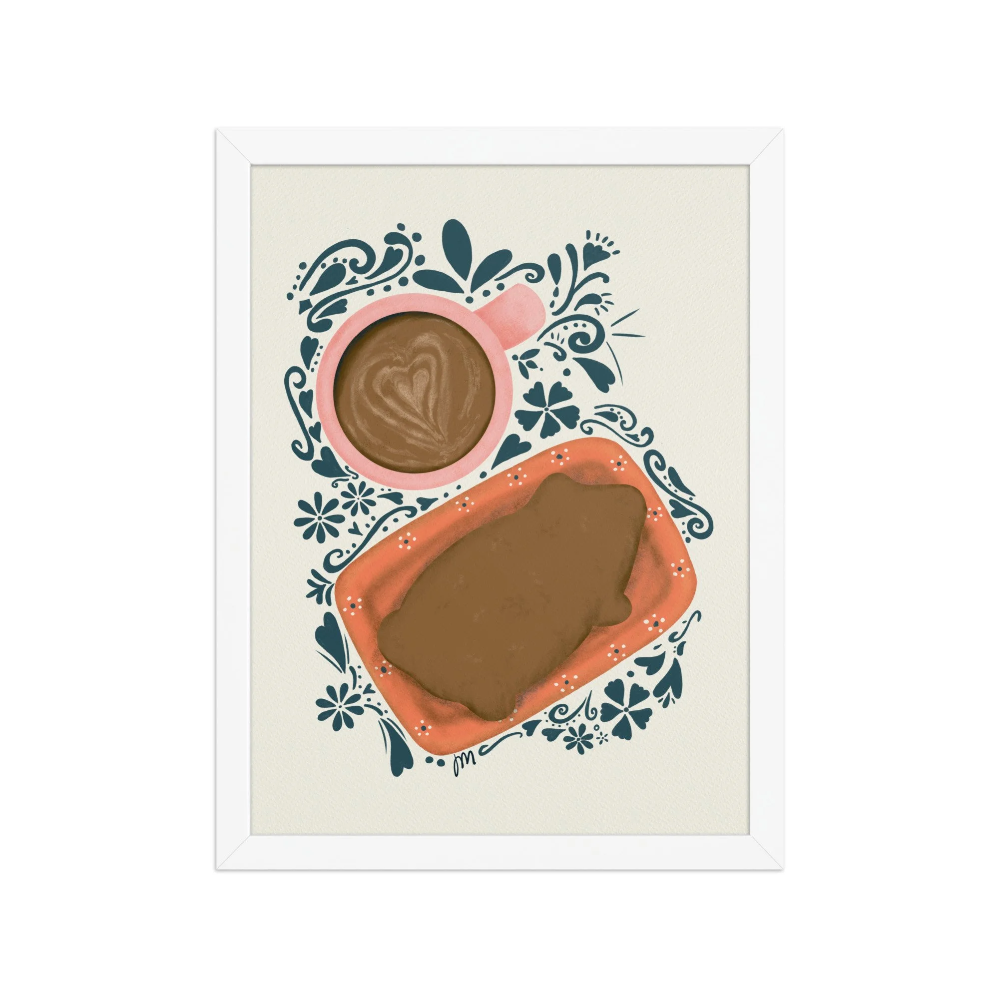 Cochito and Cafecito Framed Print