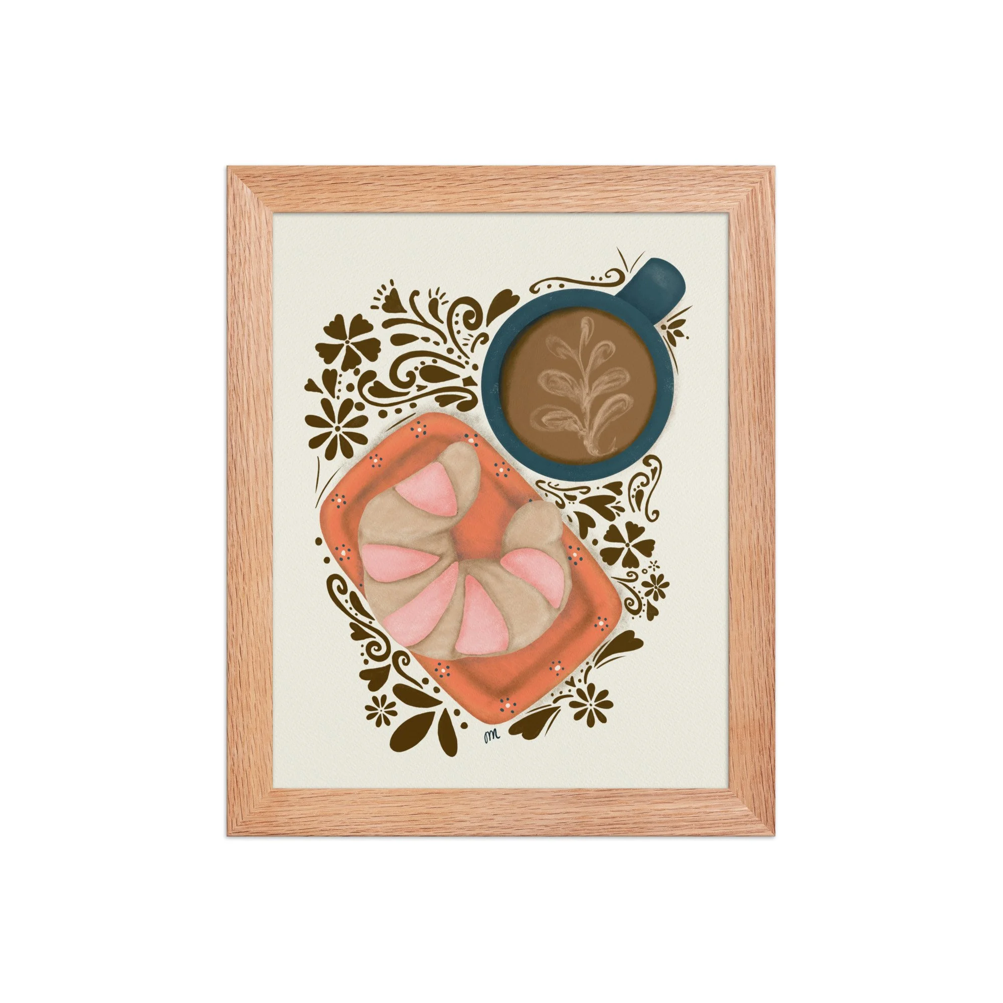 Curenito and Cafecito Framed Print