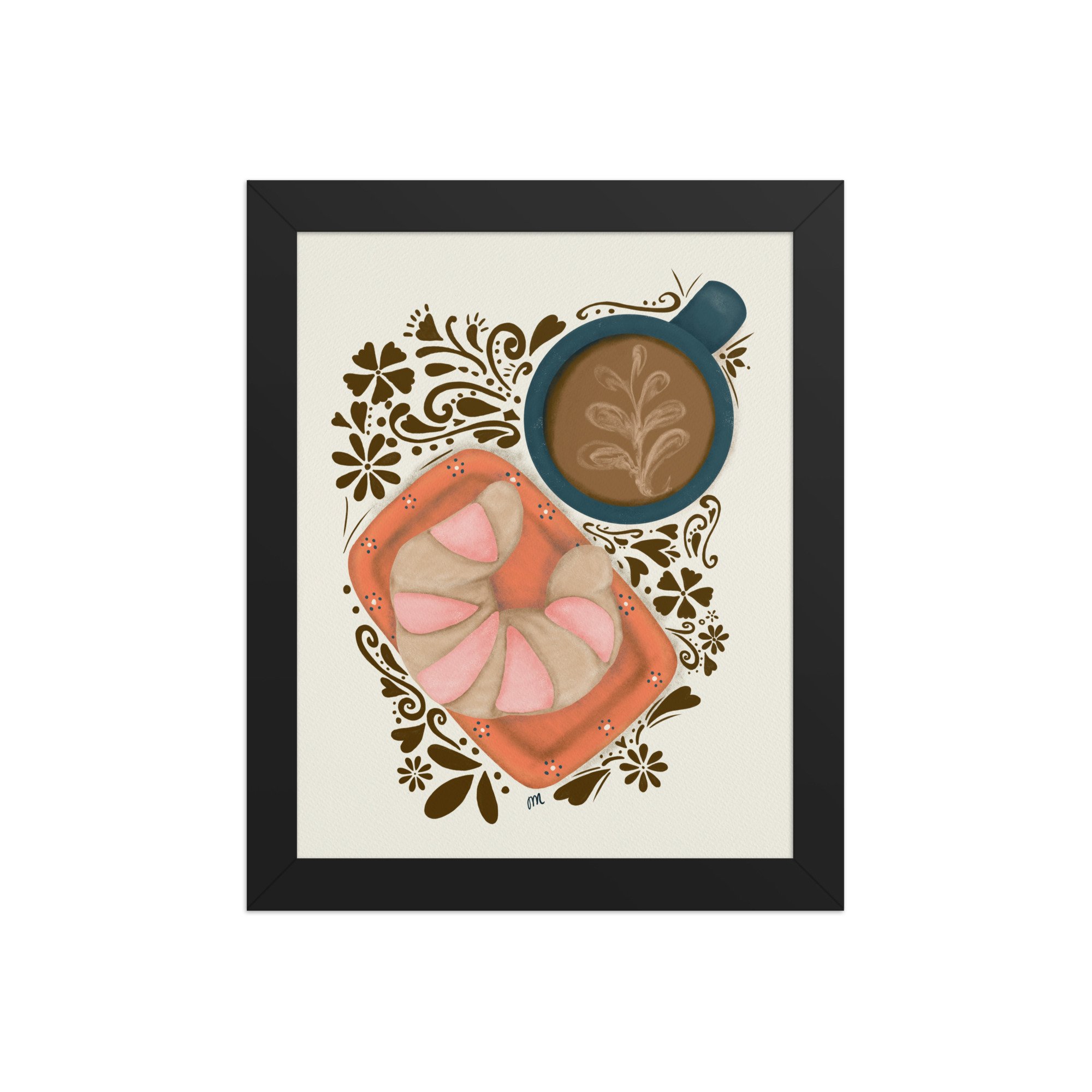 Curenito and Cafecito Framed Print