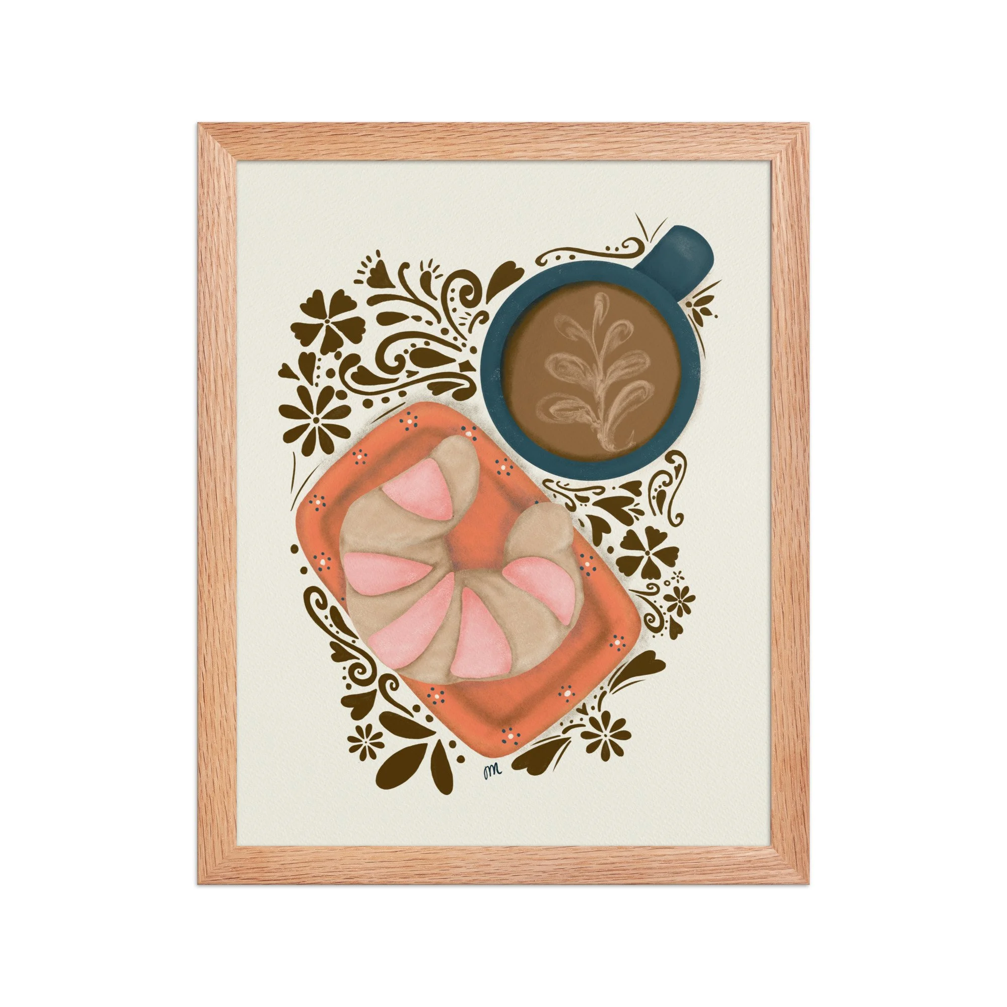 Curenito and Cafecito Framed Print