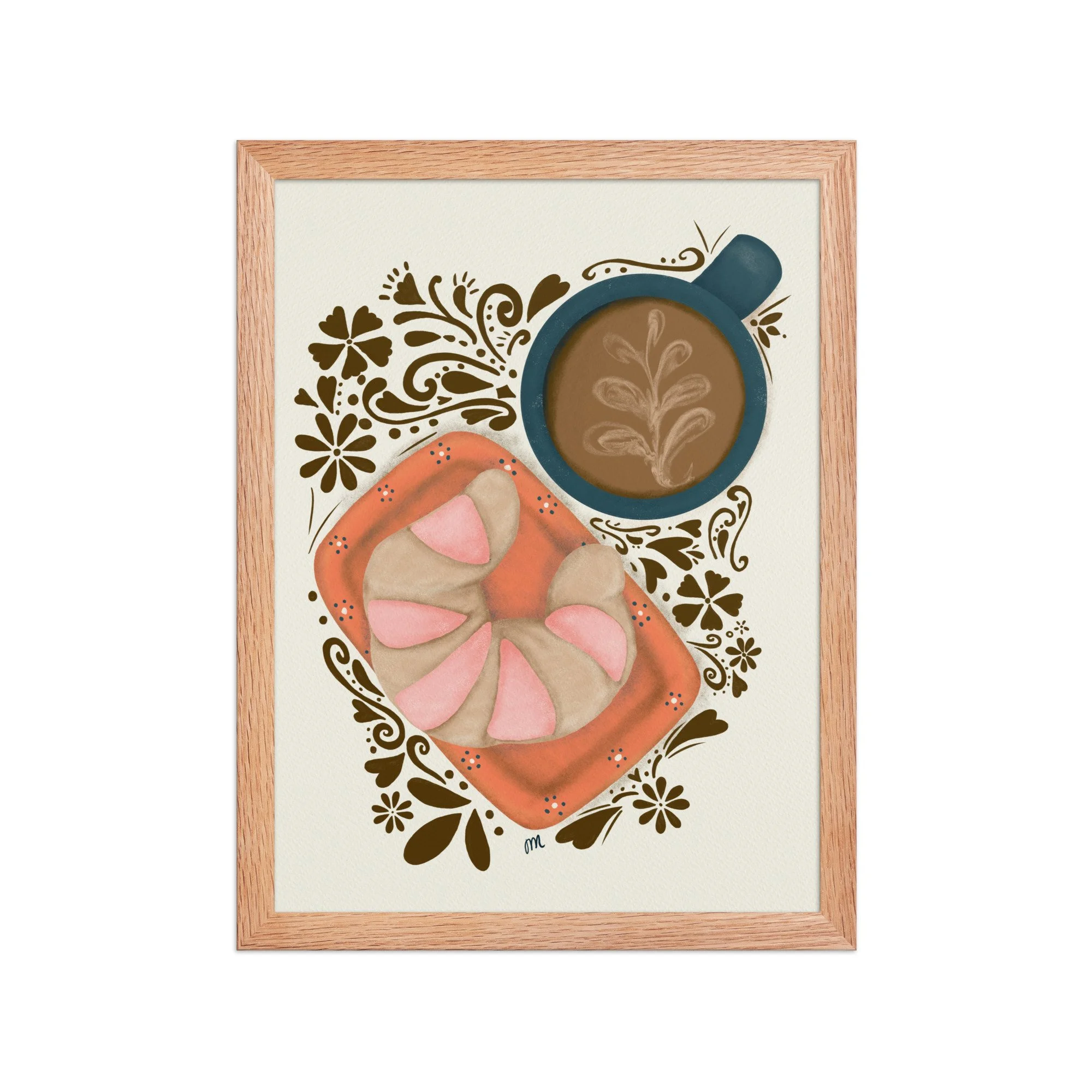 Curenito and Cafecito Framed Print