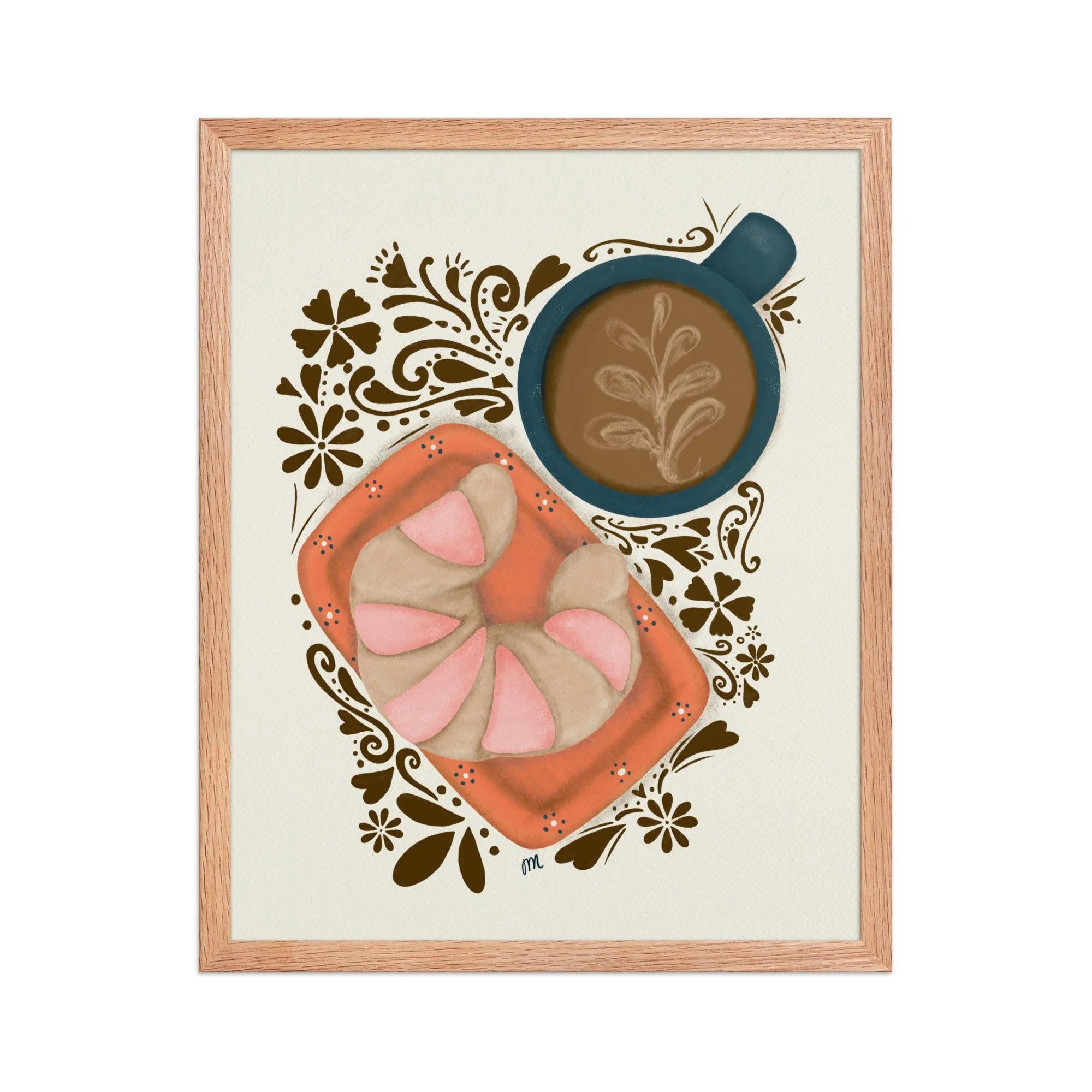 Curenito and Cafecito Framed Print
