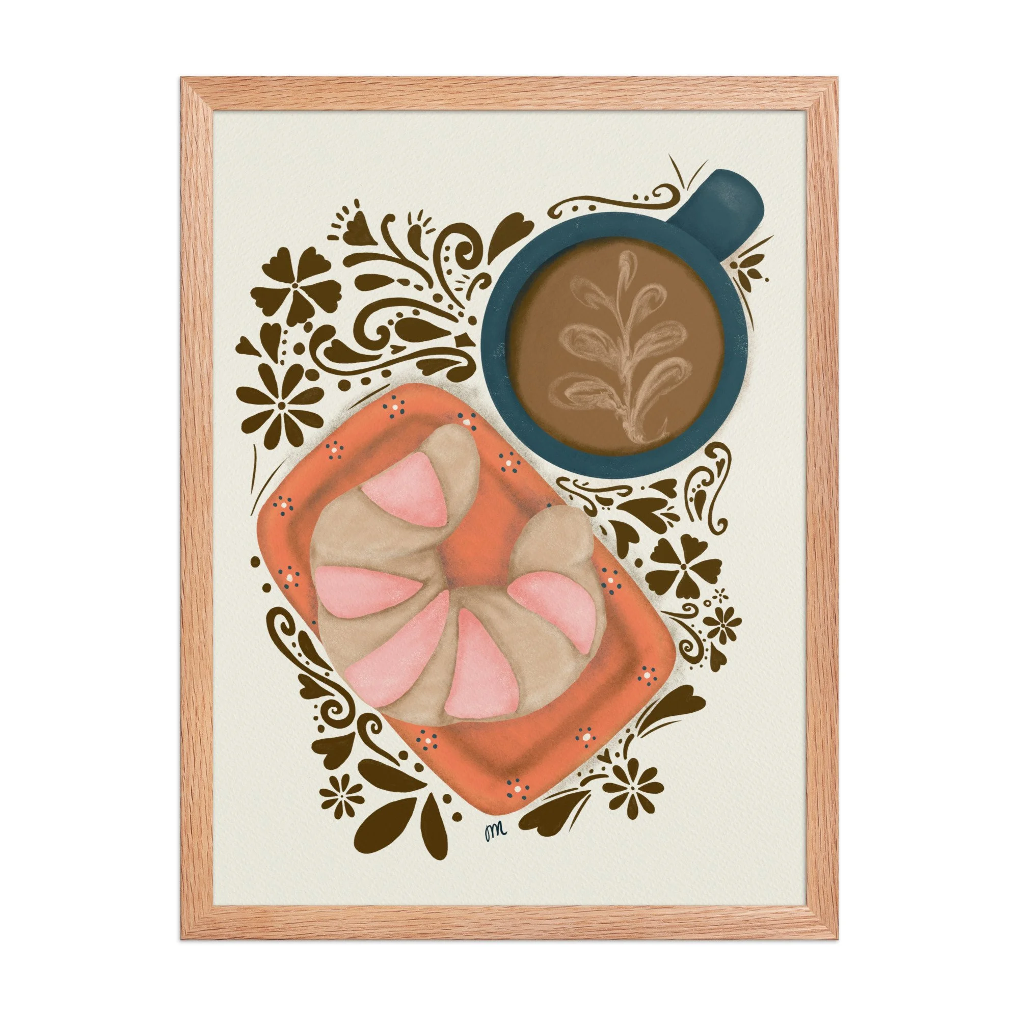 Curenito and Cafecito Framed Print