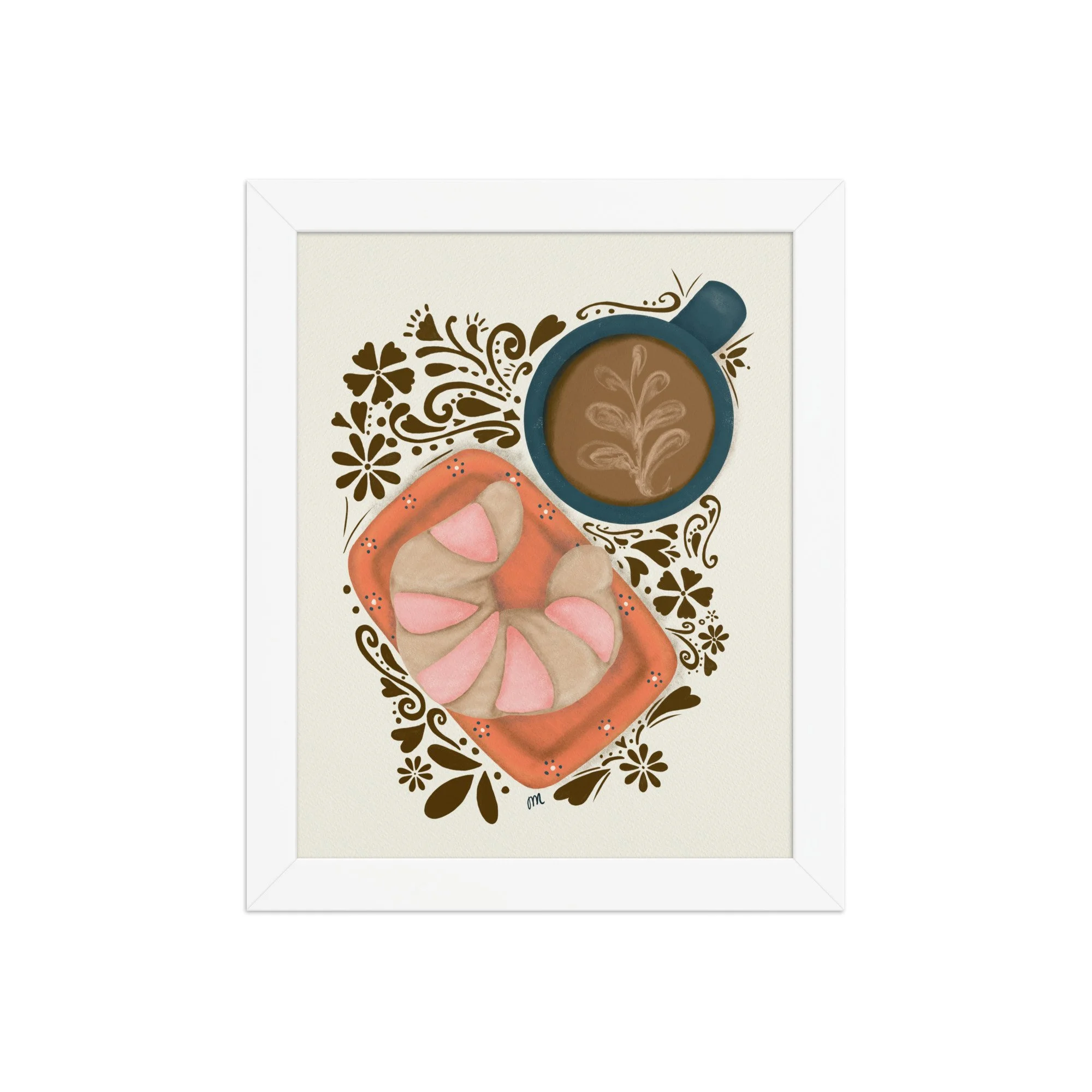 Curenito and Cafecito Framed Print