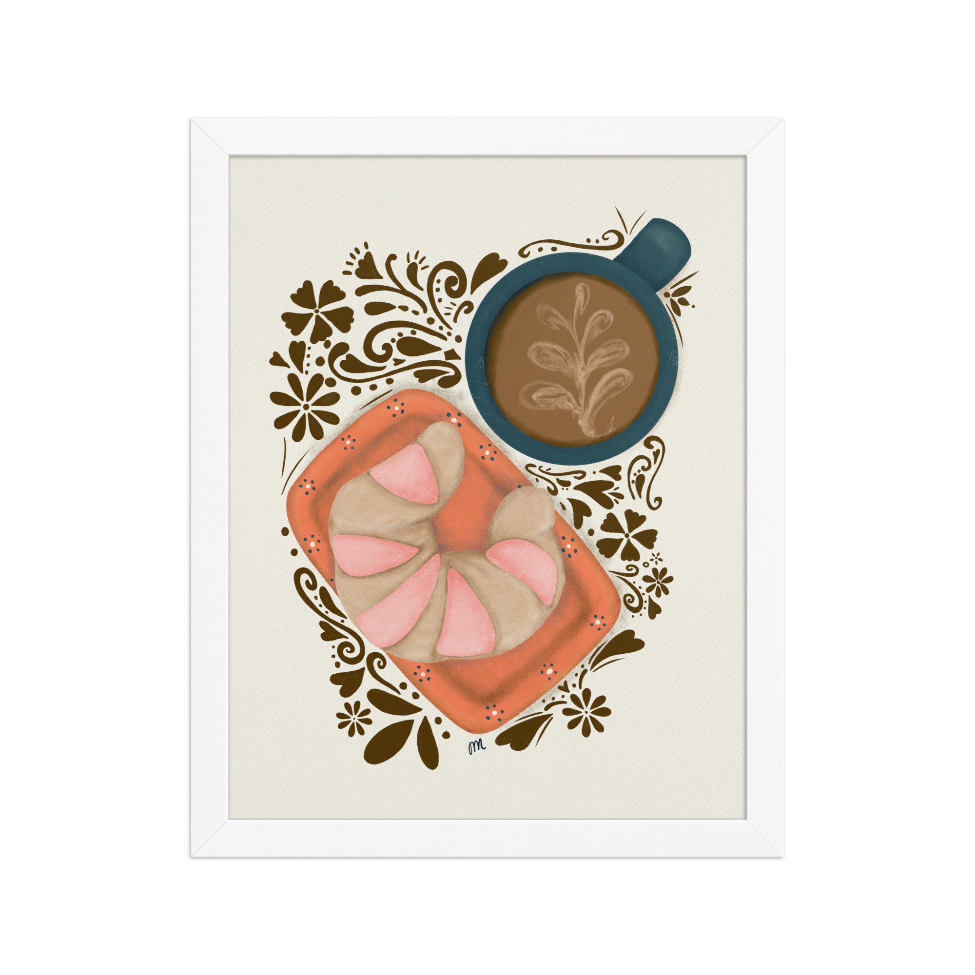 Curenito and Cafecito Framed Print