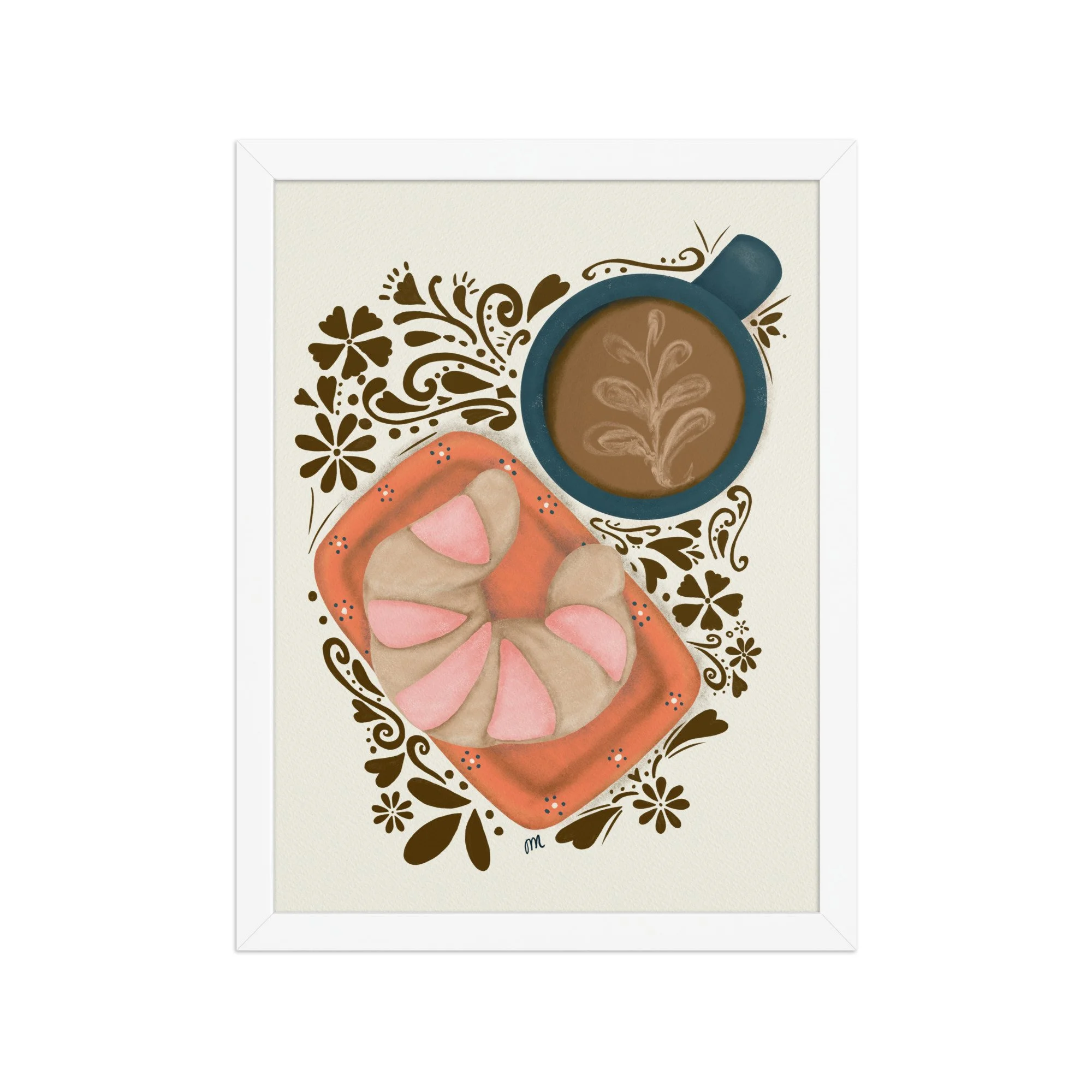 Curenito and Cafecito Framed Print
