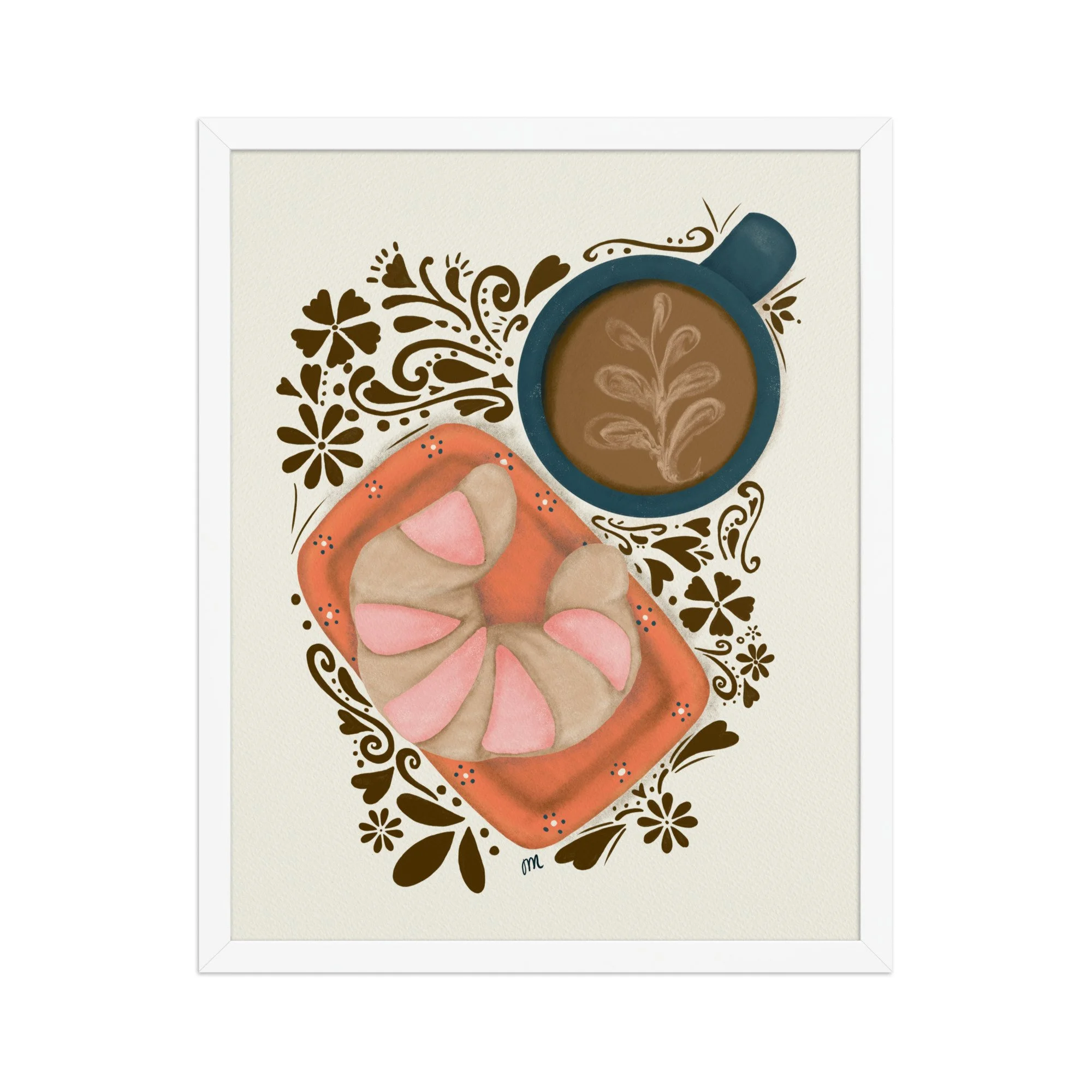 Curenito and Cafecito Framed Print