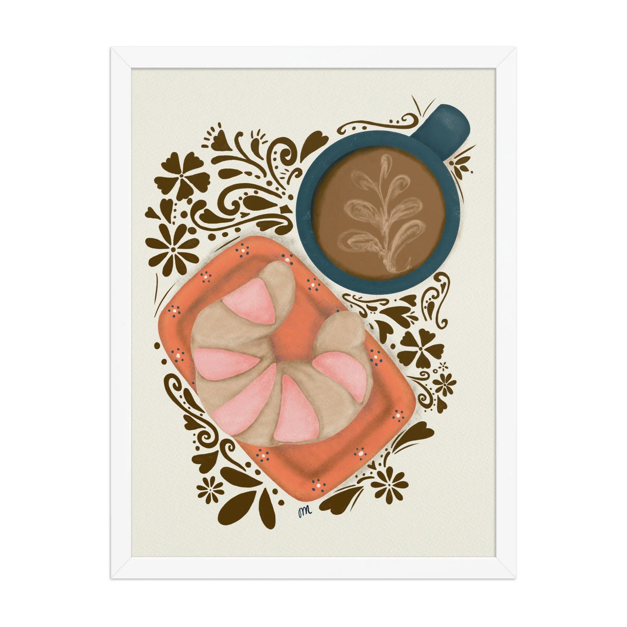 Curenito and Cafecito Framed Print