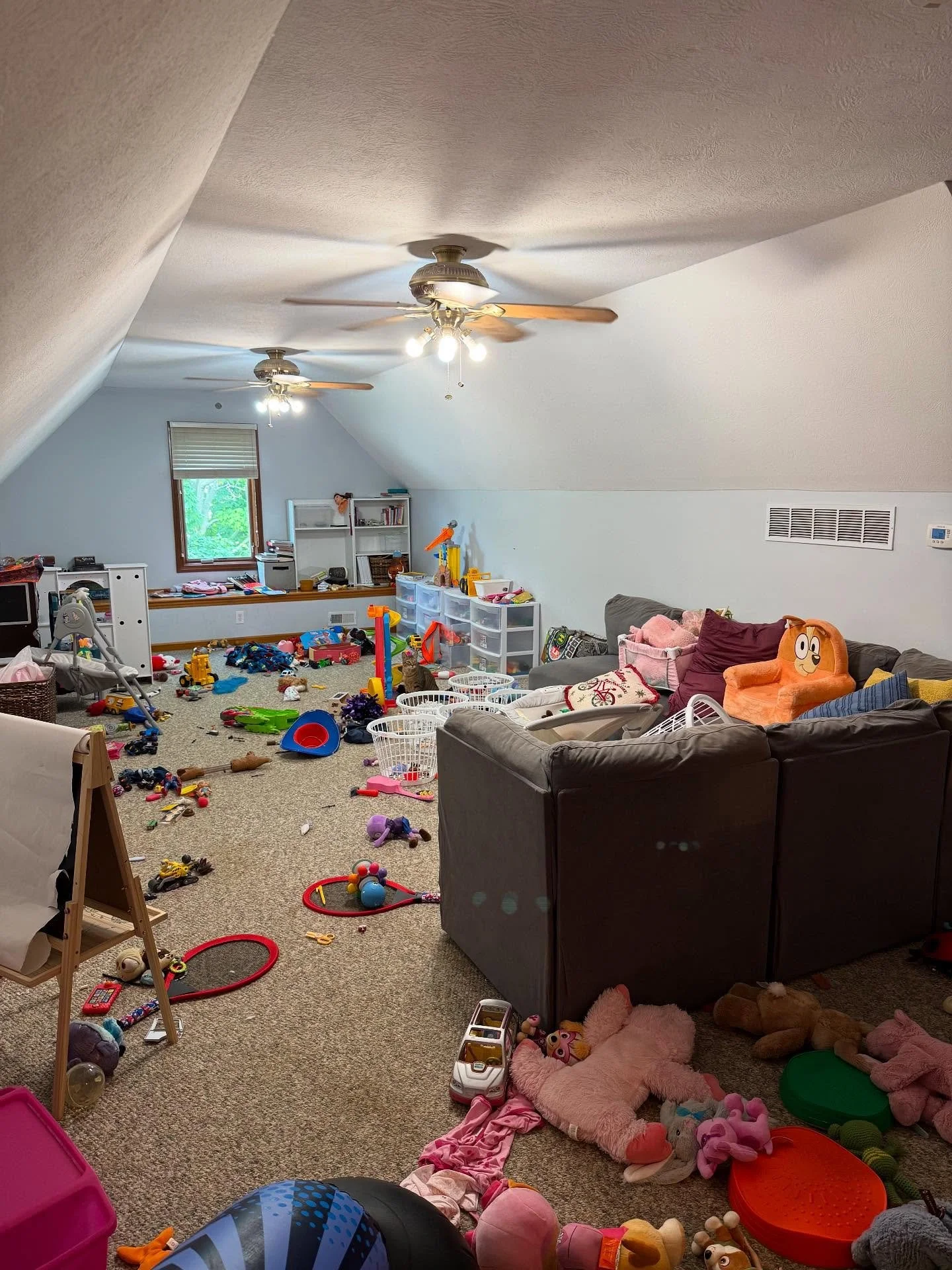 A one room deep clean! Cleaned the walls, blinds, baseboards, vacuumed and disinfected. This play room is kid- ready! (Carpet is being replaced so we didn&rsquo;t shampoo it)
#housecleaning #residentialcleaning #hendrickscounty #hendrickscountycleane