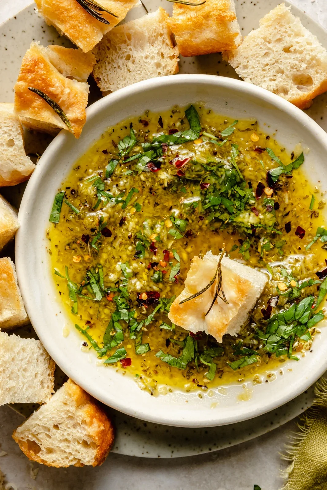 Bread Dipping Oil: Grater Plate Recipe