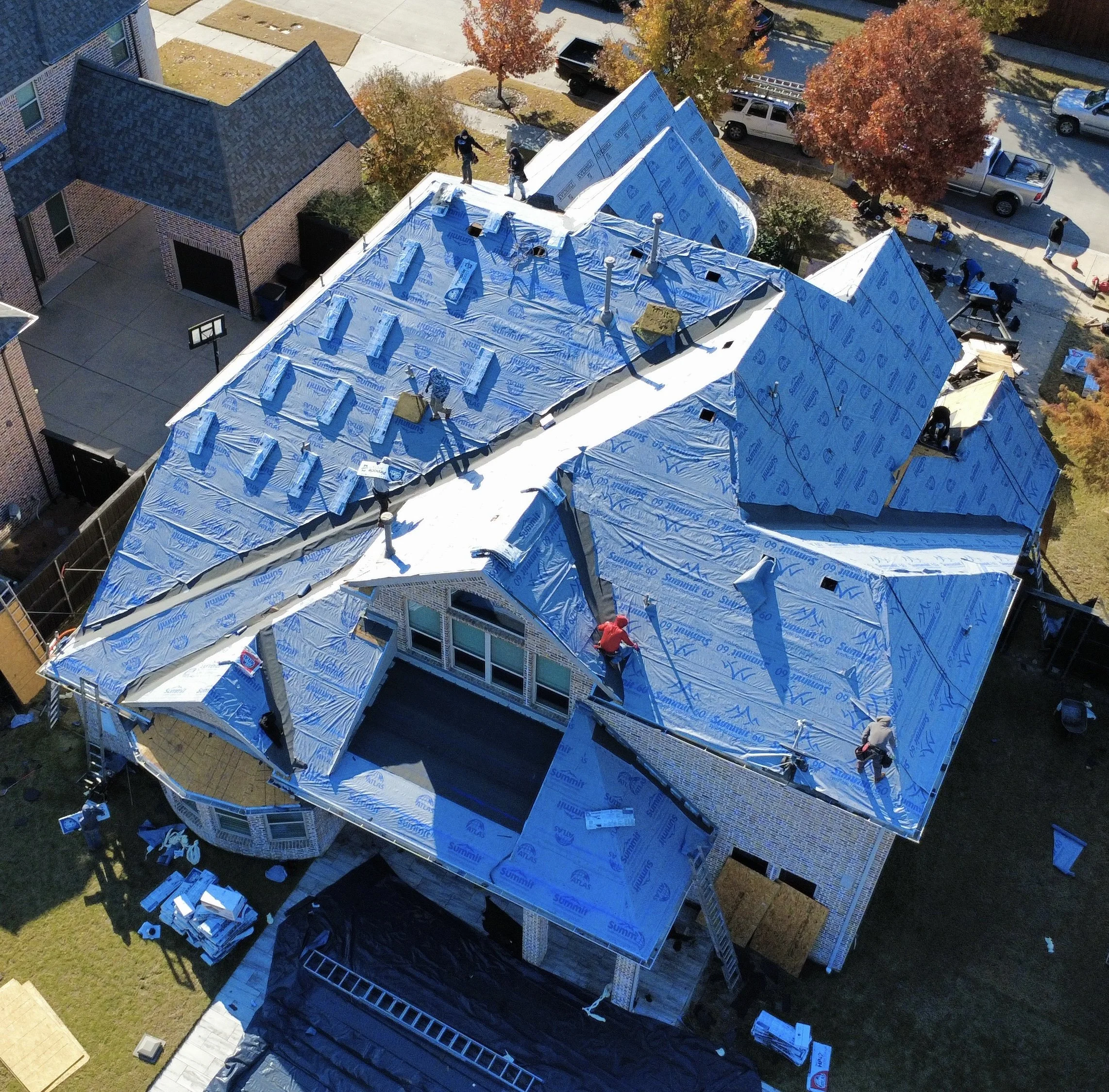Roof system replacement in Frisco