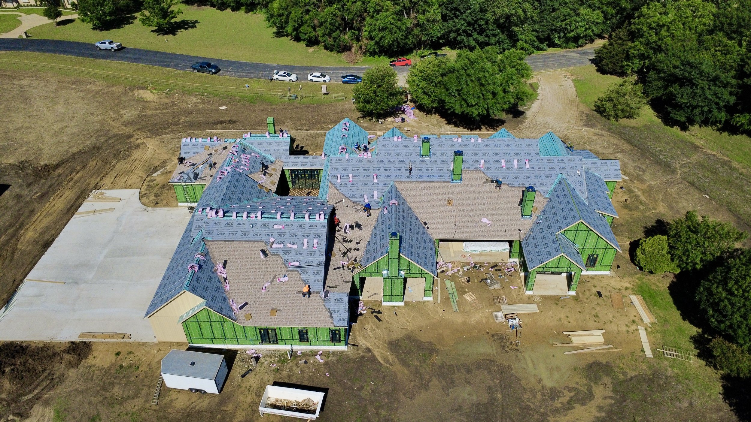 200+ sq roof install in Prosper