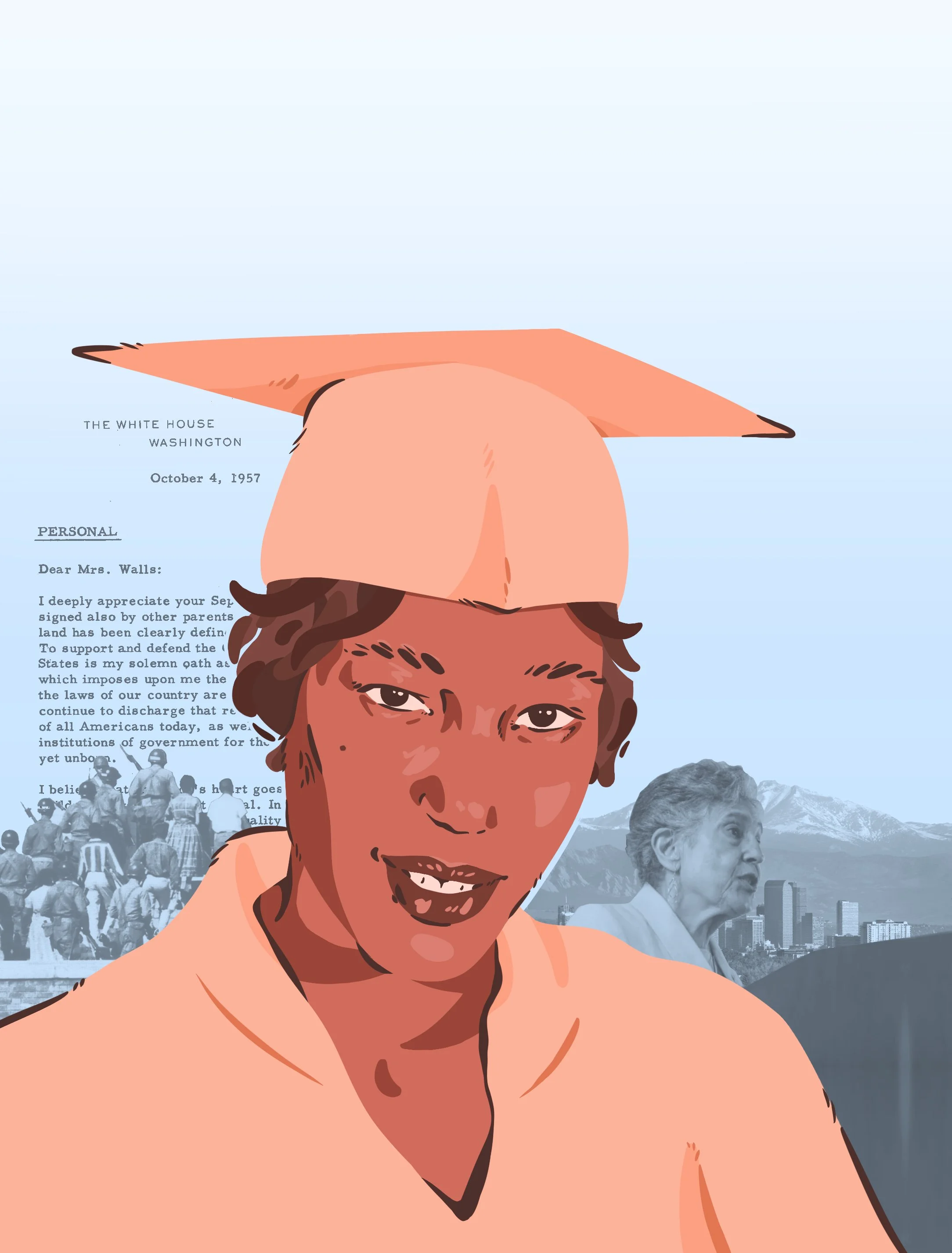 "The Rising Resilience of Carlotta Walls LaNier" Magazine Cover Design - 2026