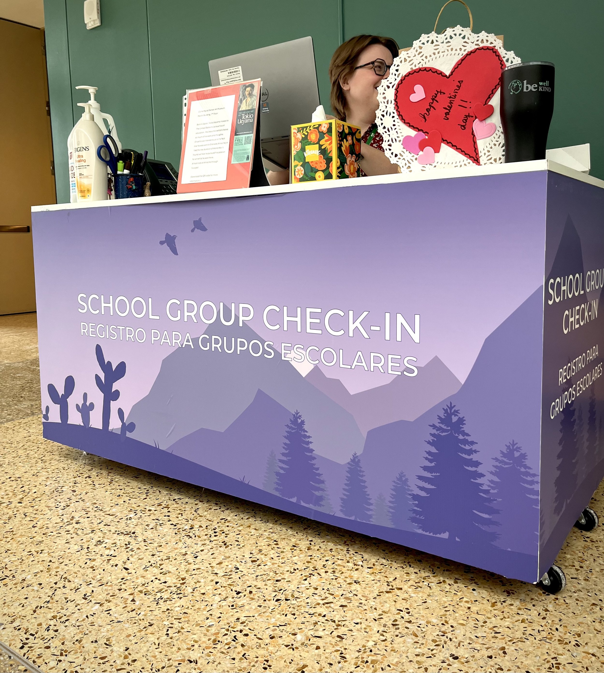 School Group Check-In Desk Design - 2024