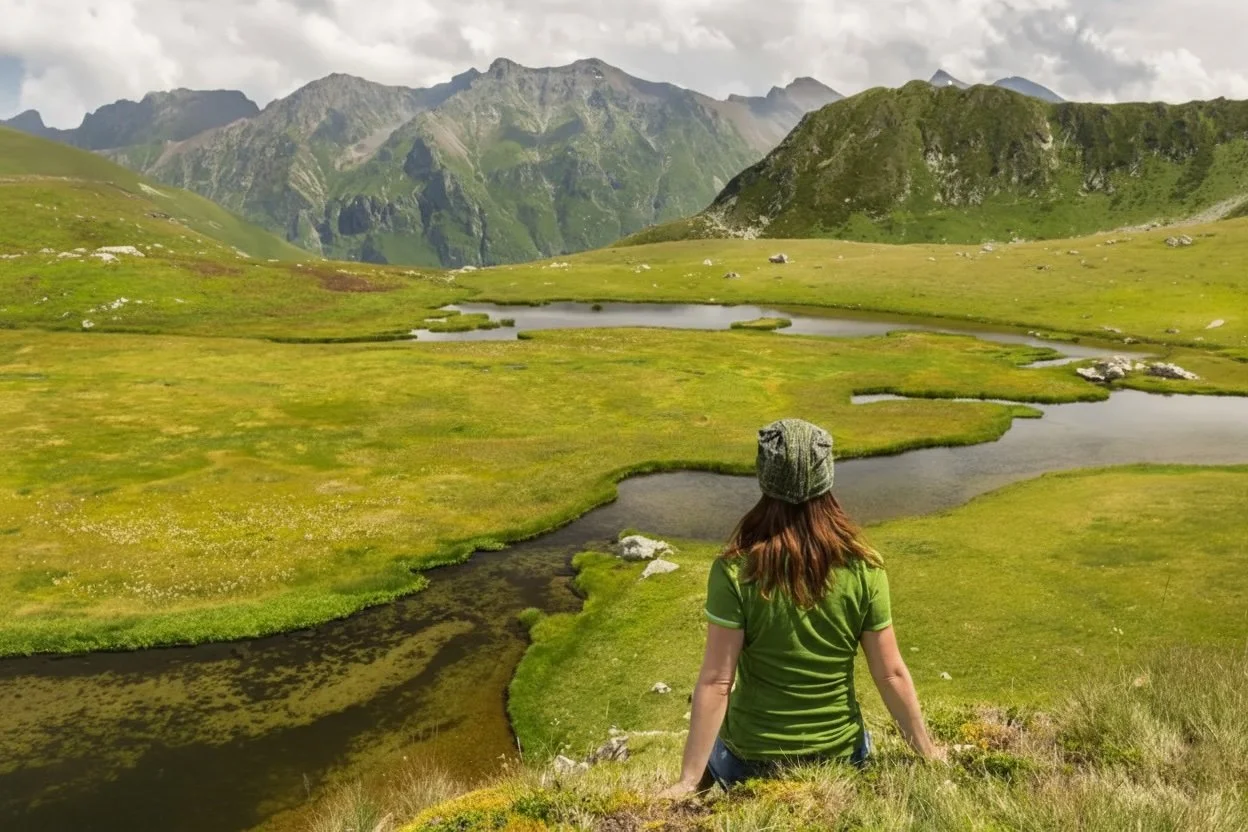 A woman in a lush Boulder meadow feeling like herself again thanks to our comprehensive HRT and medical weight loss services.