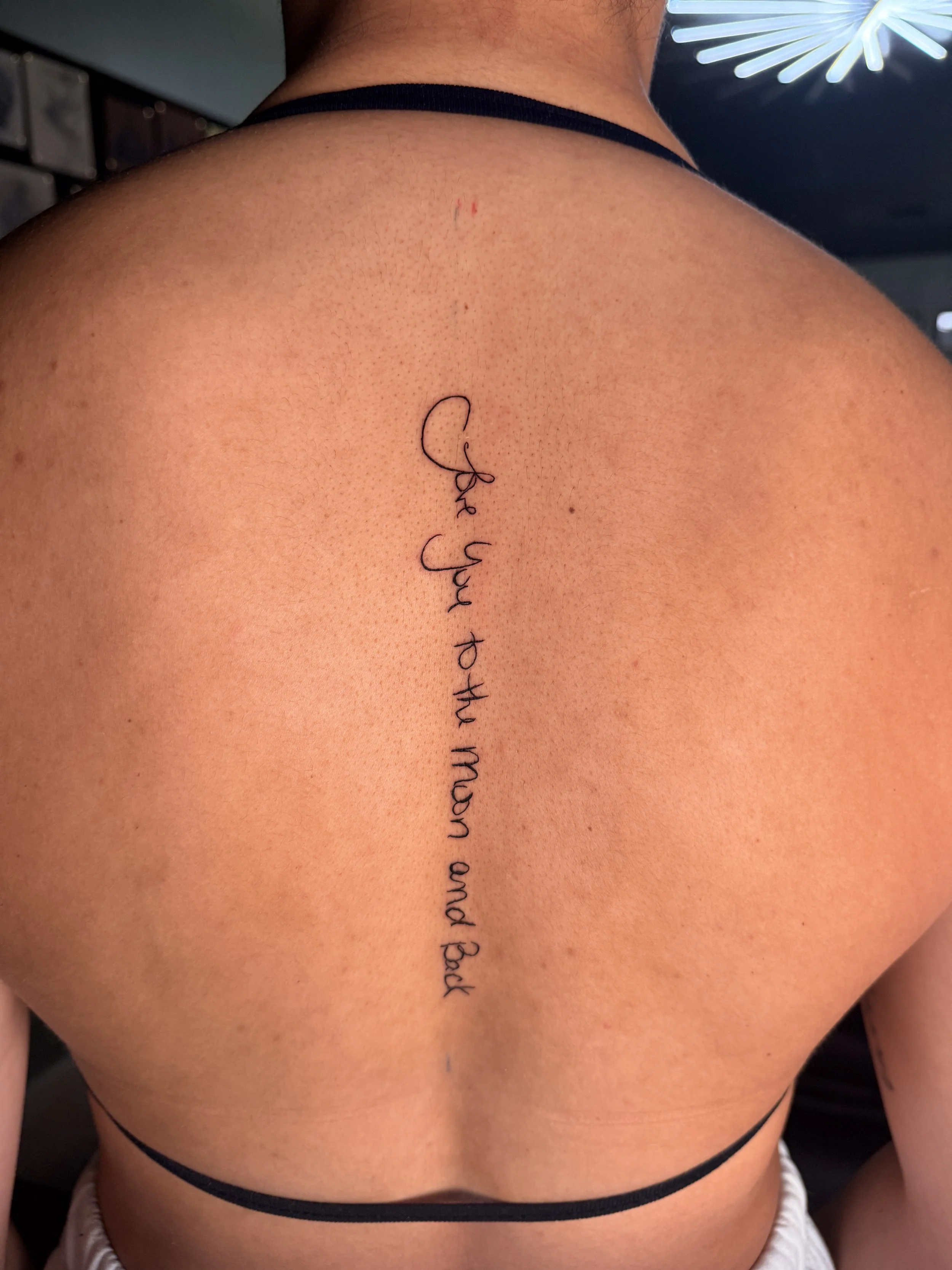 client’s mother’s original handwriting. Preserving the natural flow and variable line weight