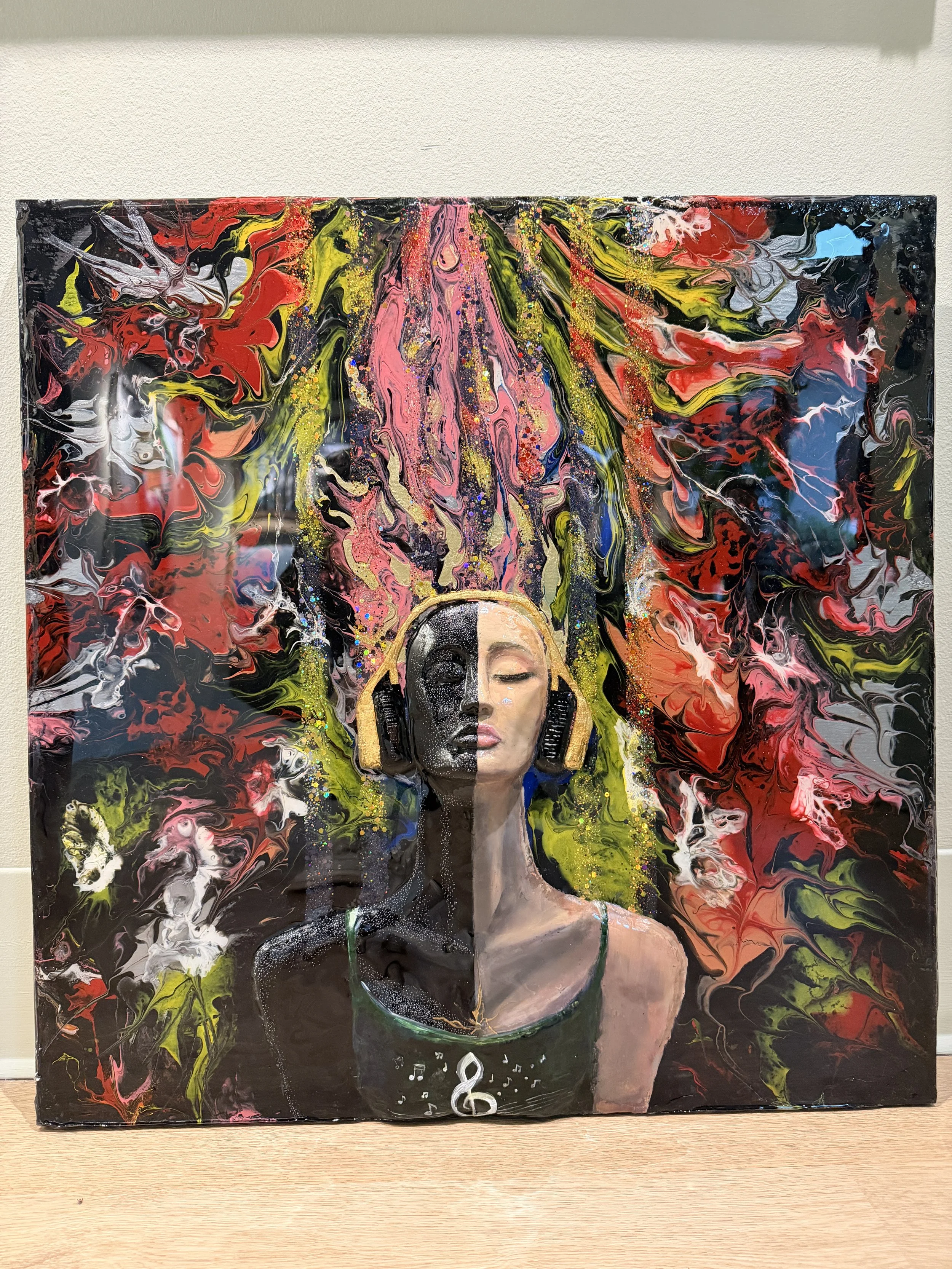 Dual Frequencies "Inspired by the complexity of human identity and the emotional dualities people carry beneath the surface, “Dual Frequencies” reflects the coexistence of light and shadow, vulnerability and strength, silence and expression. Music an