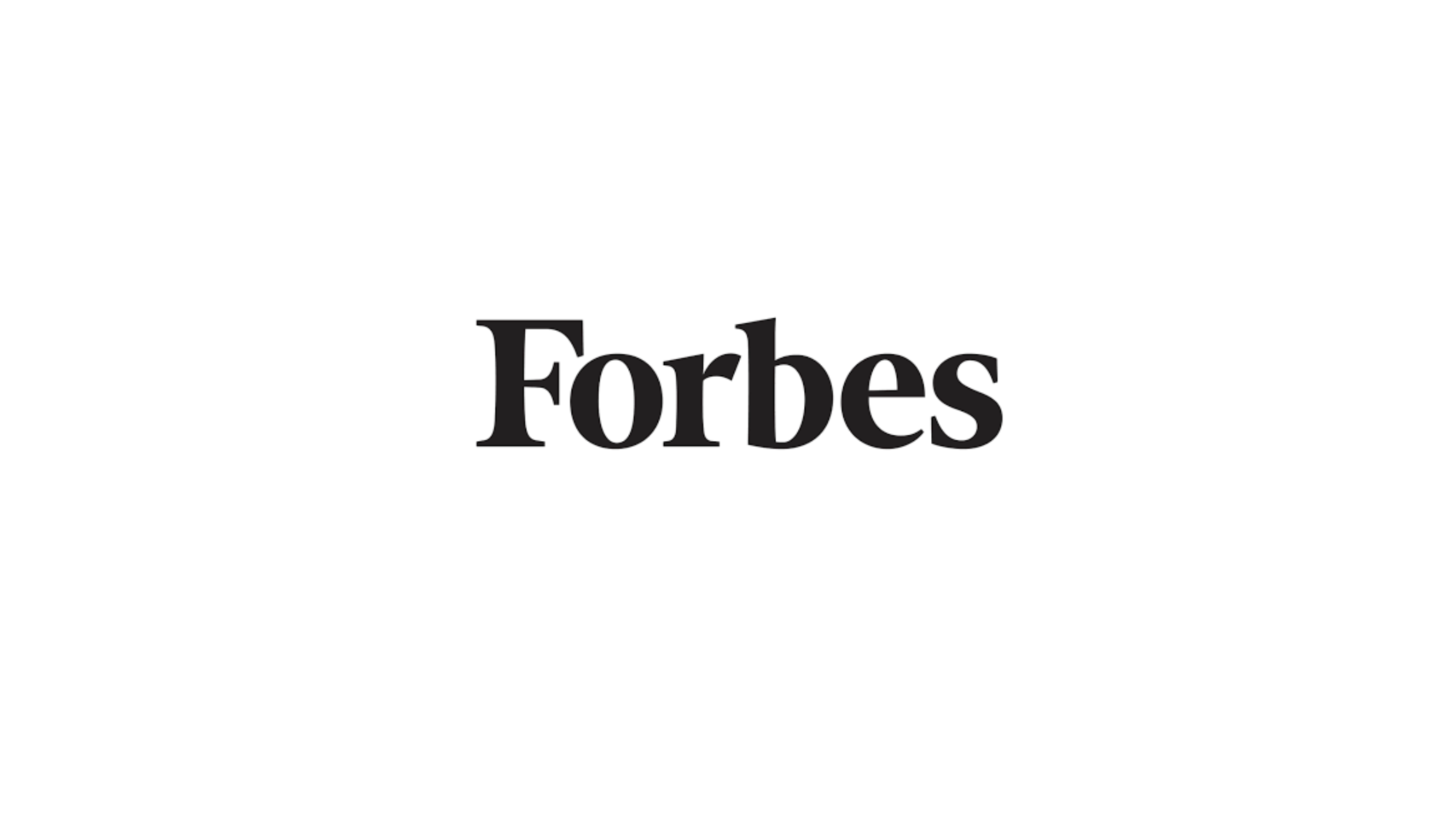 Black 'Forbes' logo on a white background.
